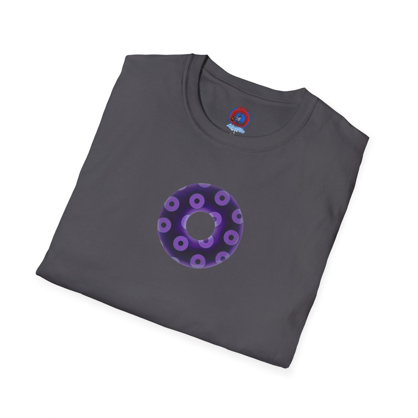 Plain Donuts/Unisex Soft-Style - "Plain Blimpy Paradoxical Donuts" - dark purple/light purple donuts