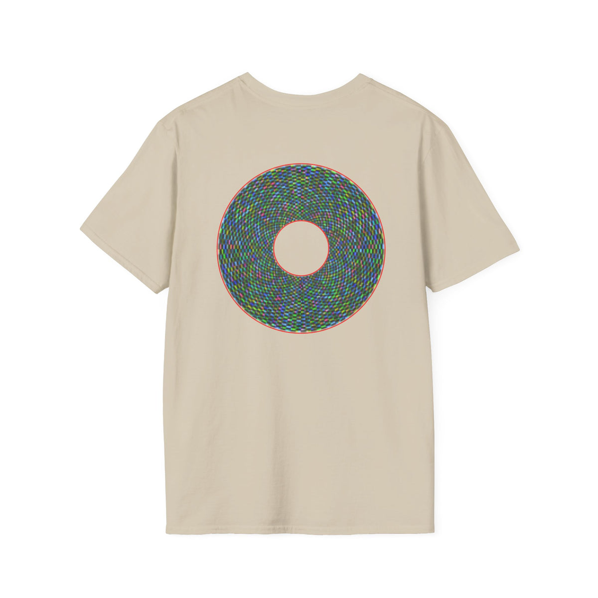 Donut Classic Donut Tee - Unisex Soft-Style - "The Pixilated Donut" - series 1.0 - multi-color donut