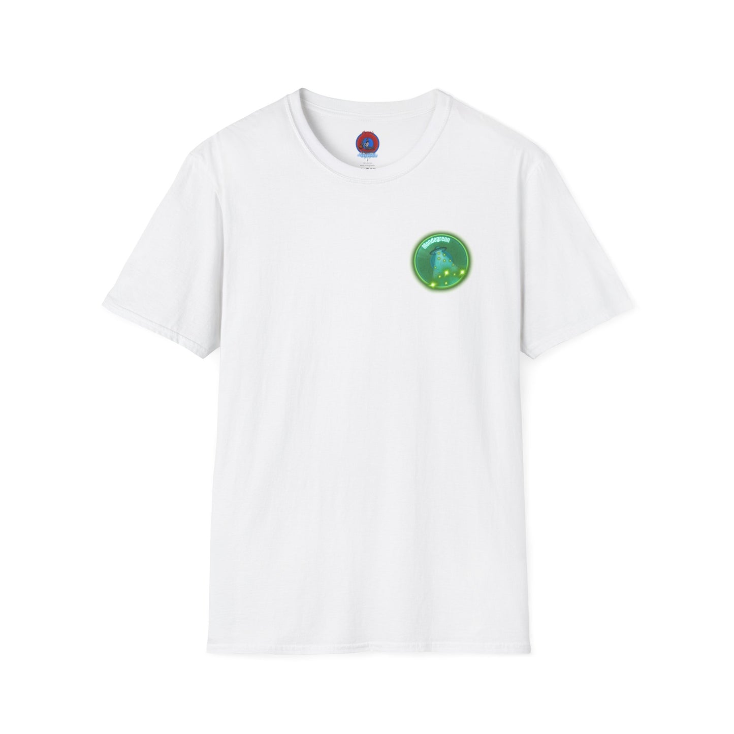 Classic Donut Tee - Unisex Soft-Style - "Close Encounters of the Delaware kind - Mondegreen Donut"  " variant 1 - green donut