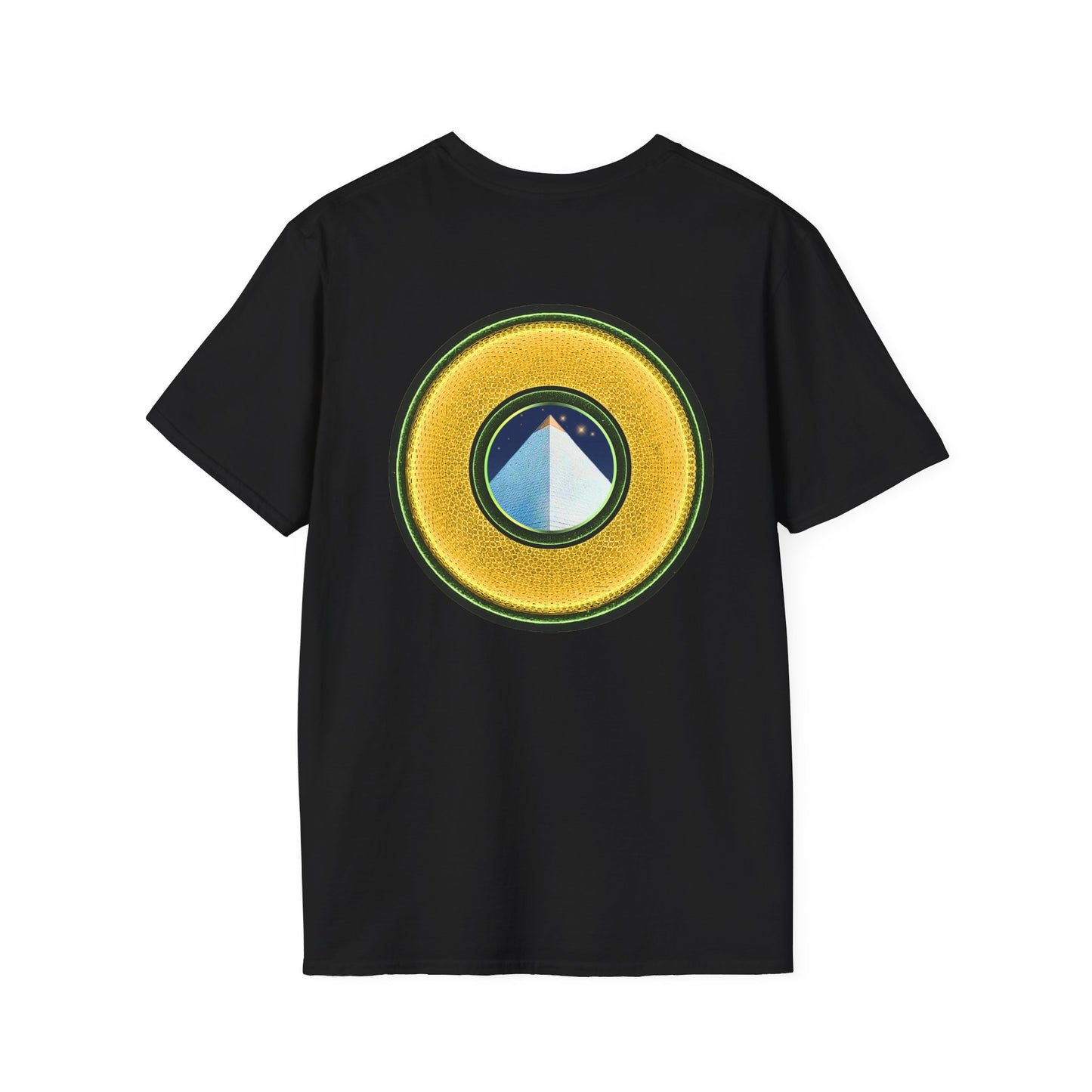 Classic Donut Tee - Unisex Soft-Style - "Limestone Donuts so Large" - variant 3 - golden donut