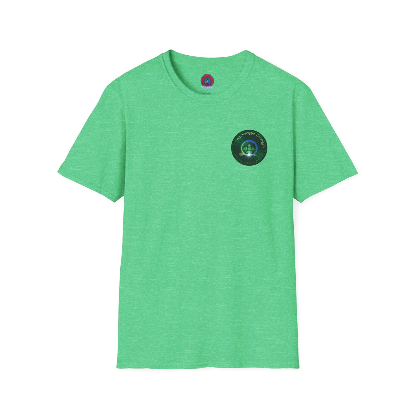 Classic Donut Tee - Unisex Soft-Style - "The Strangely Designed Donut Tee" - series 1.0 - green donut