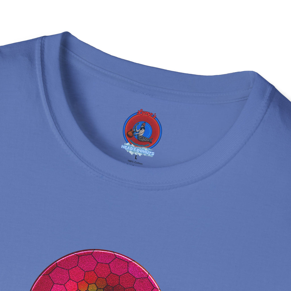 Classic Donut Tee - Unisex Soft-Style - "Limestone Donuts so Large" - variant 6 - green hexadonut