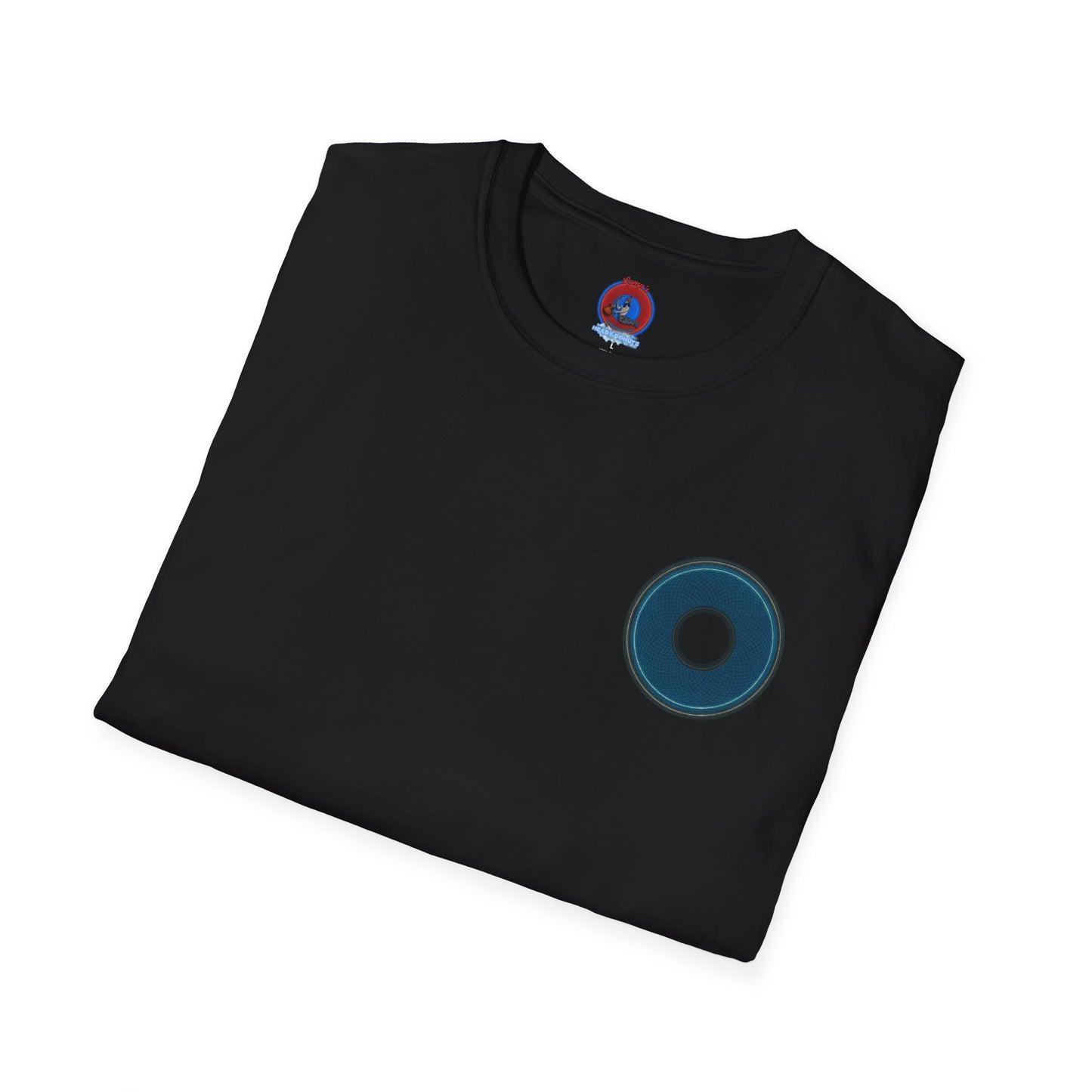 Classic Donut Tee - Unisex Soft-Style - "Symmetry Donut" - series 1.0 - blue/black donut
