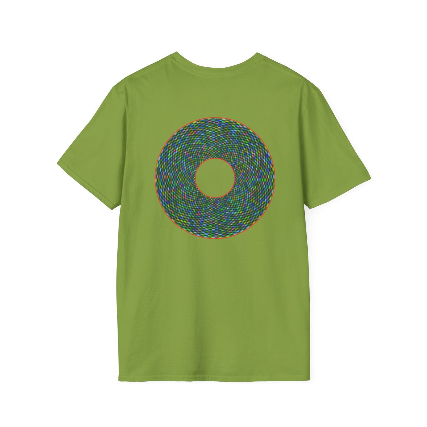 Donut Classic Donut Tee - Unisex Soft-Style - "The Pixilated Donut" - series 1.0 - multi-color donut