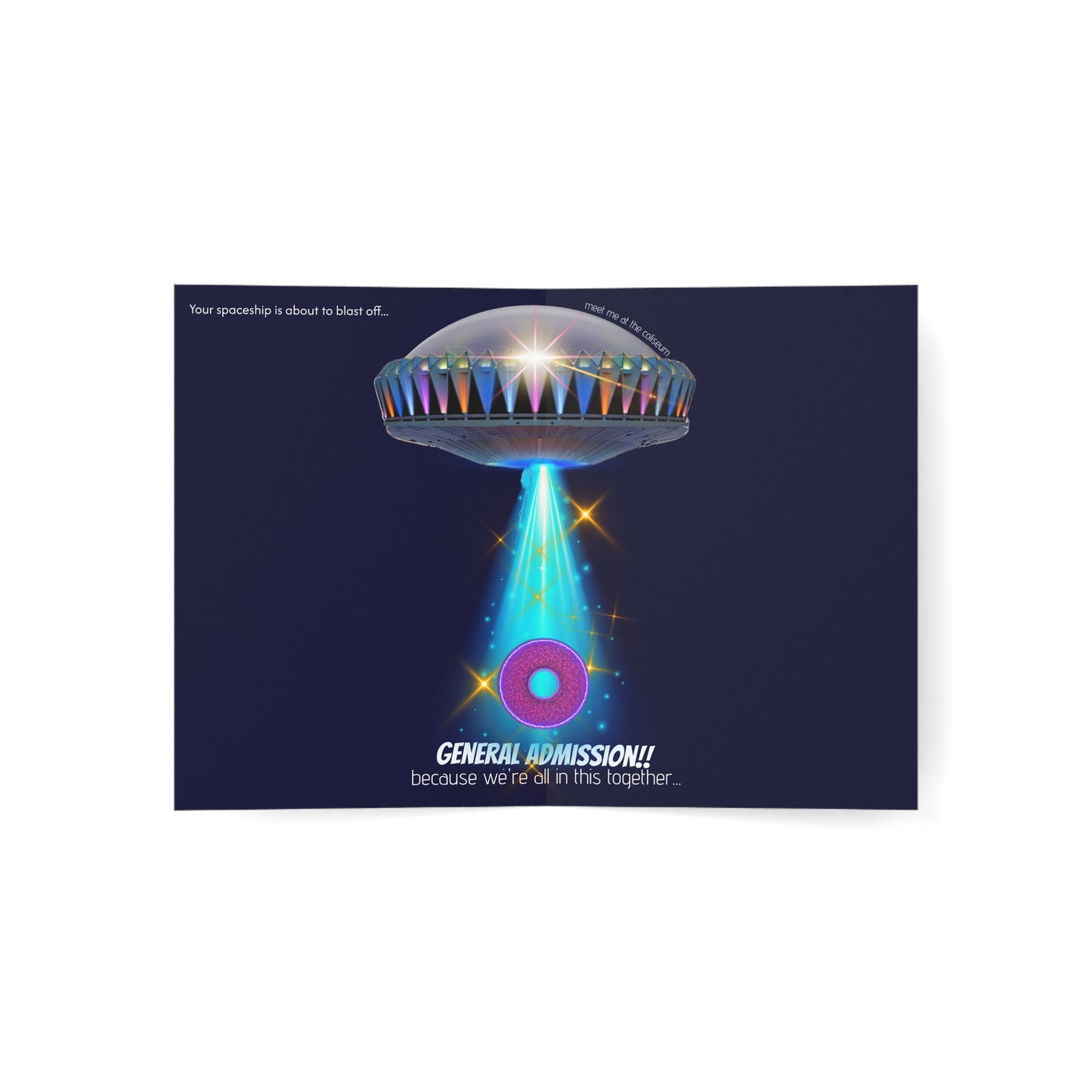 Lumpy Wishes - "Come Blastoff w/Me" - phriends/phamily greeting card series
