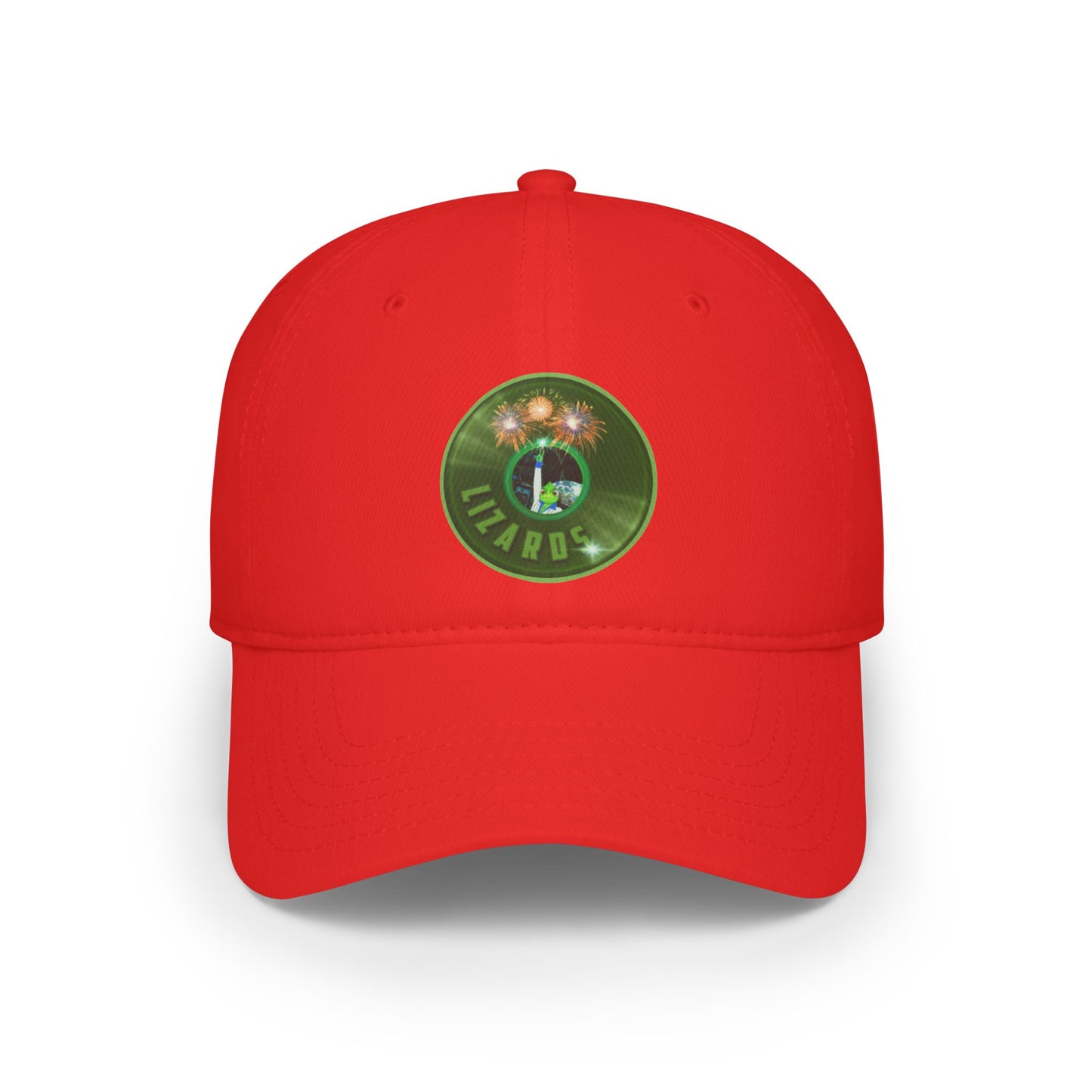 Lumpy Donut Baseball Cap - "Rutherford's Staying Alive Donut Cap" - variant 1 vivid green record donut w/