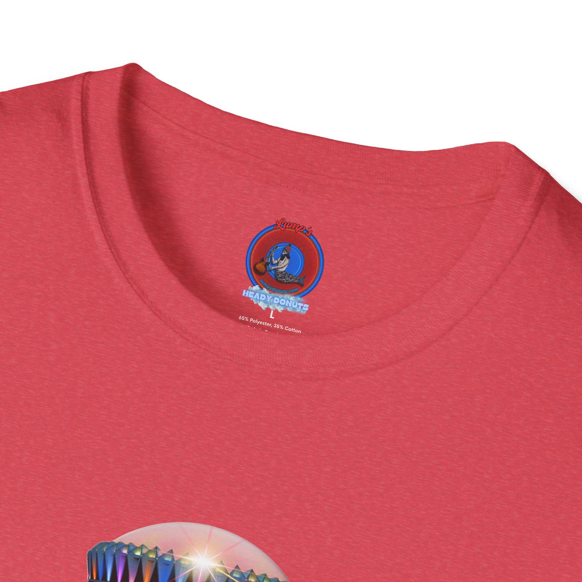 Classic Donut Tee - Unisex Soft-Style - "Donuts now Served on the Mothership" - series 1.0  - variant 6  - tractor-beamed donut