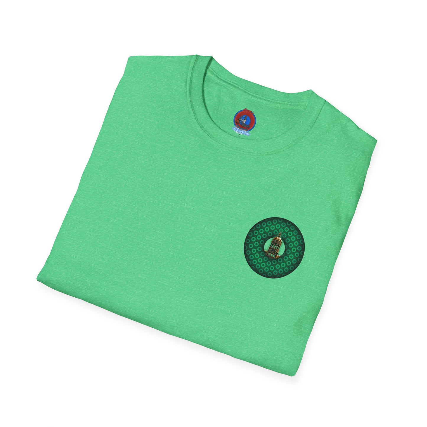 Classic Donut Tee - "Save Mondegreen City Hall Clock Tower" - paradox donut - series 1.0 - variant 2 - green donut