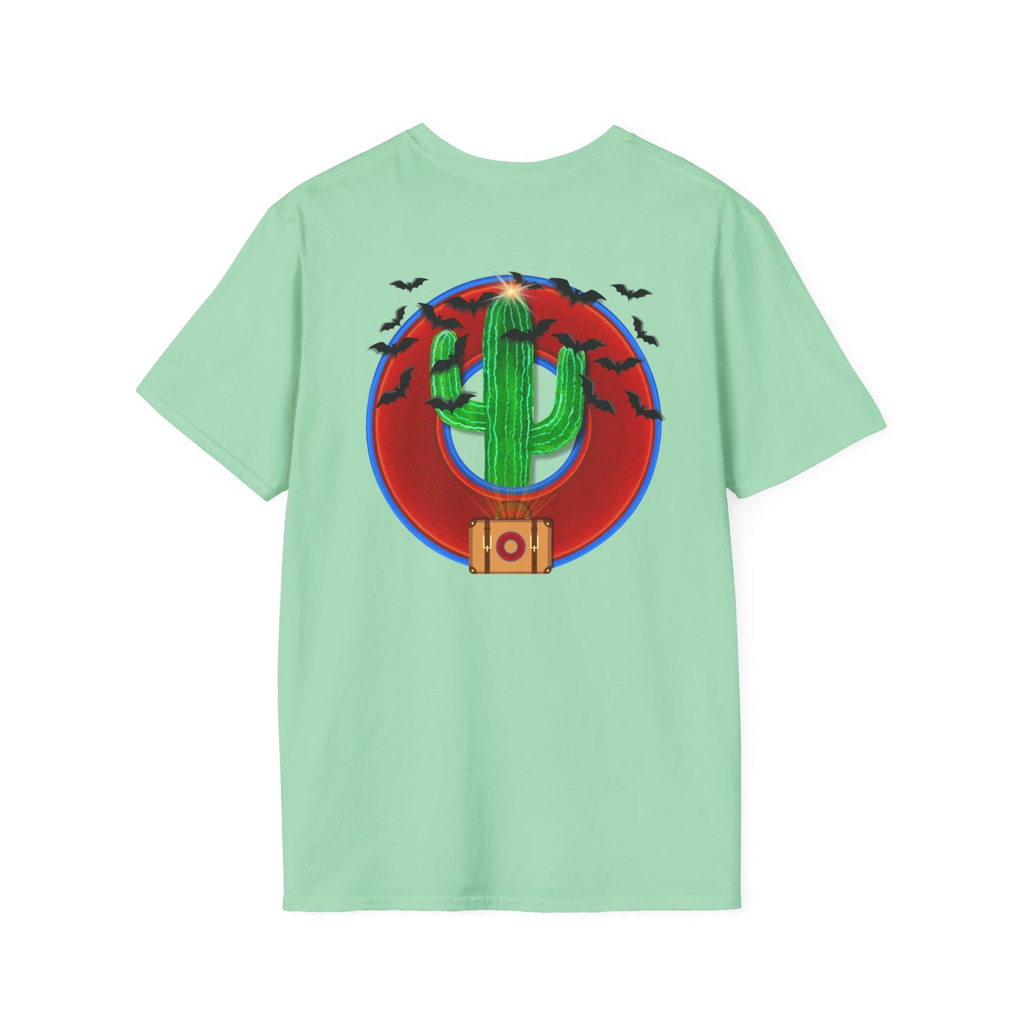 Classic Donut Tee - Unisex Soft-Style - "Raoul Duke's Sinfully Delicious Donut" - vivid red donut