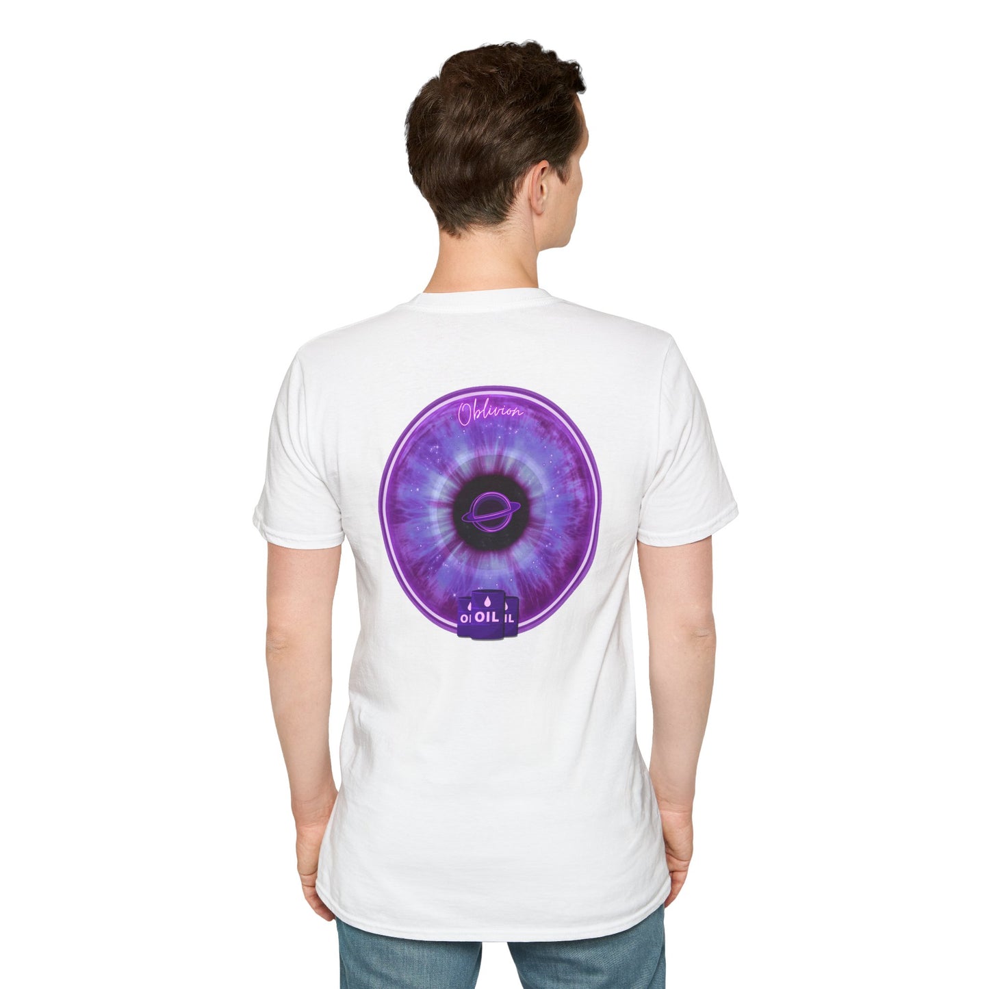 Classic Donut Tee - Unisex Soft-Style - "The Oblivious Donut" - purple idonut