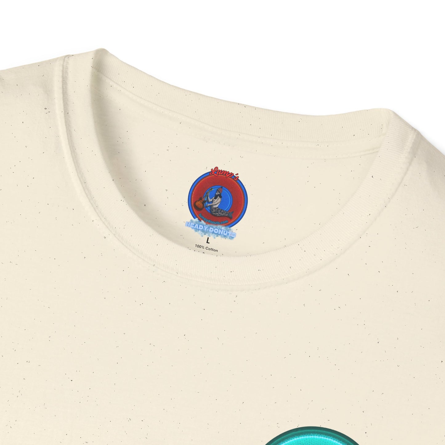 Classic Donut Tee - Unisex Soft-Style - "Momma just got out of Sing Sing" - dark teal donut