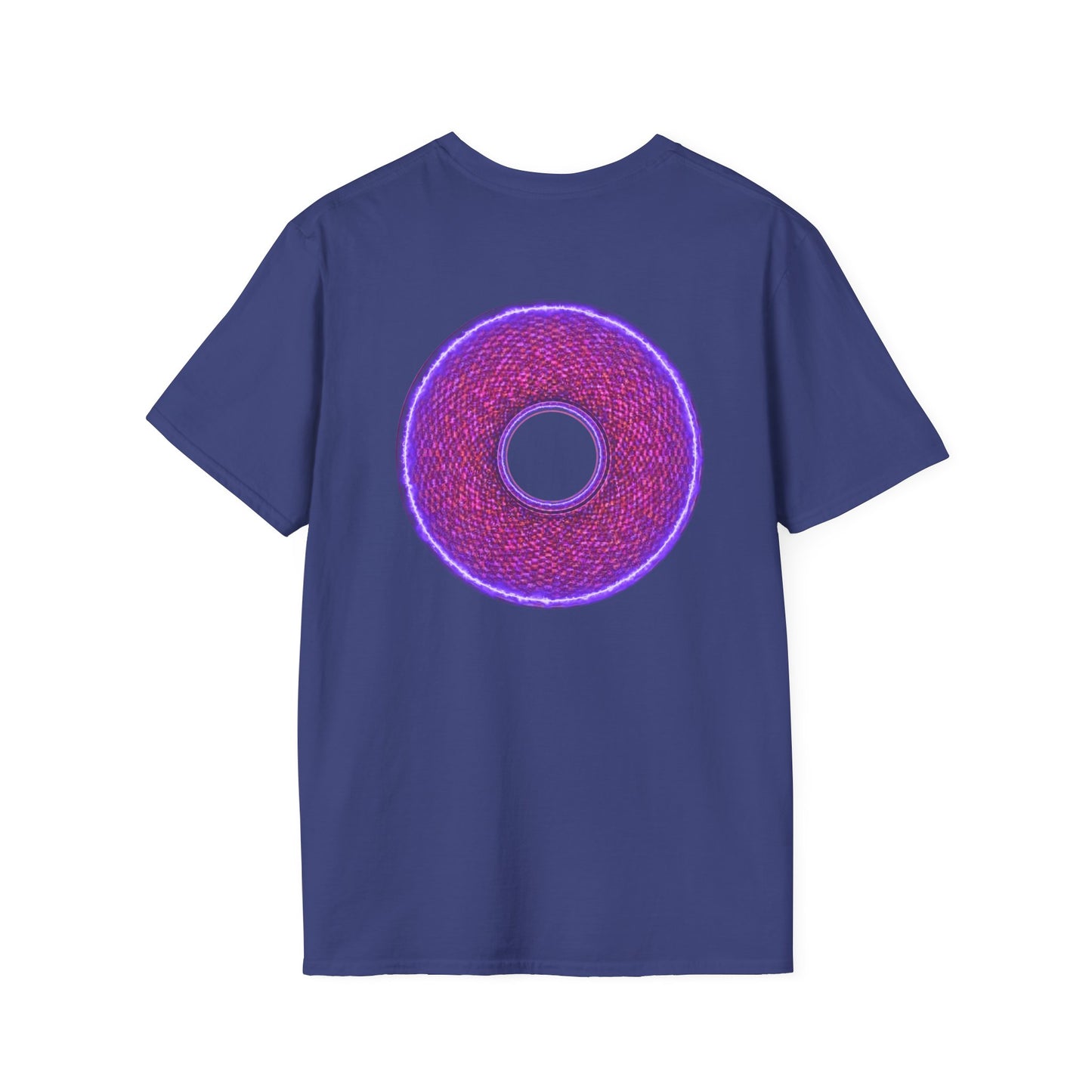 Classic Donut Tee - Unisex Soft-Style - "The Frankenstein Donut - It's Alive! " - series 1.0  - purple-ish donut