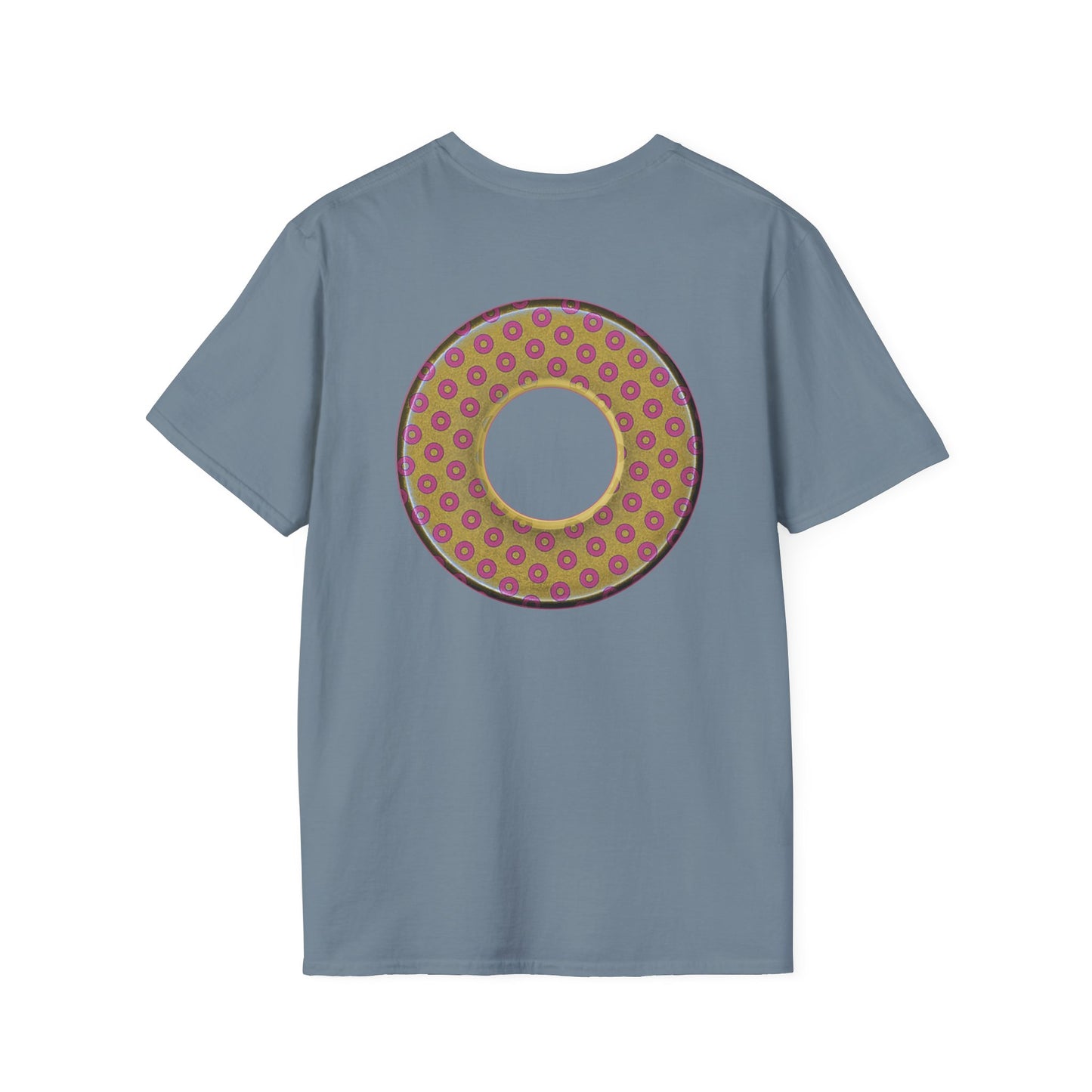 Plain Donuts/Unisex Soft-Style - "Plain Electric Paradoxical Donuts" - gold/pink donuts