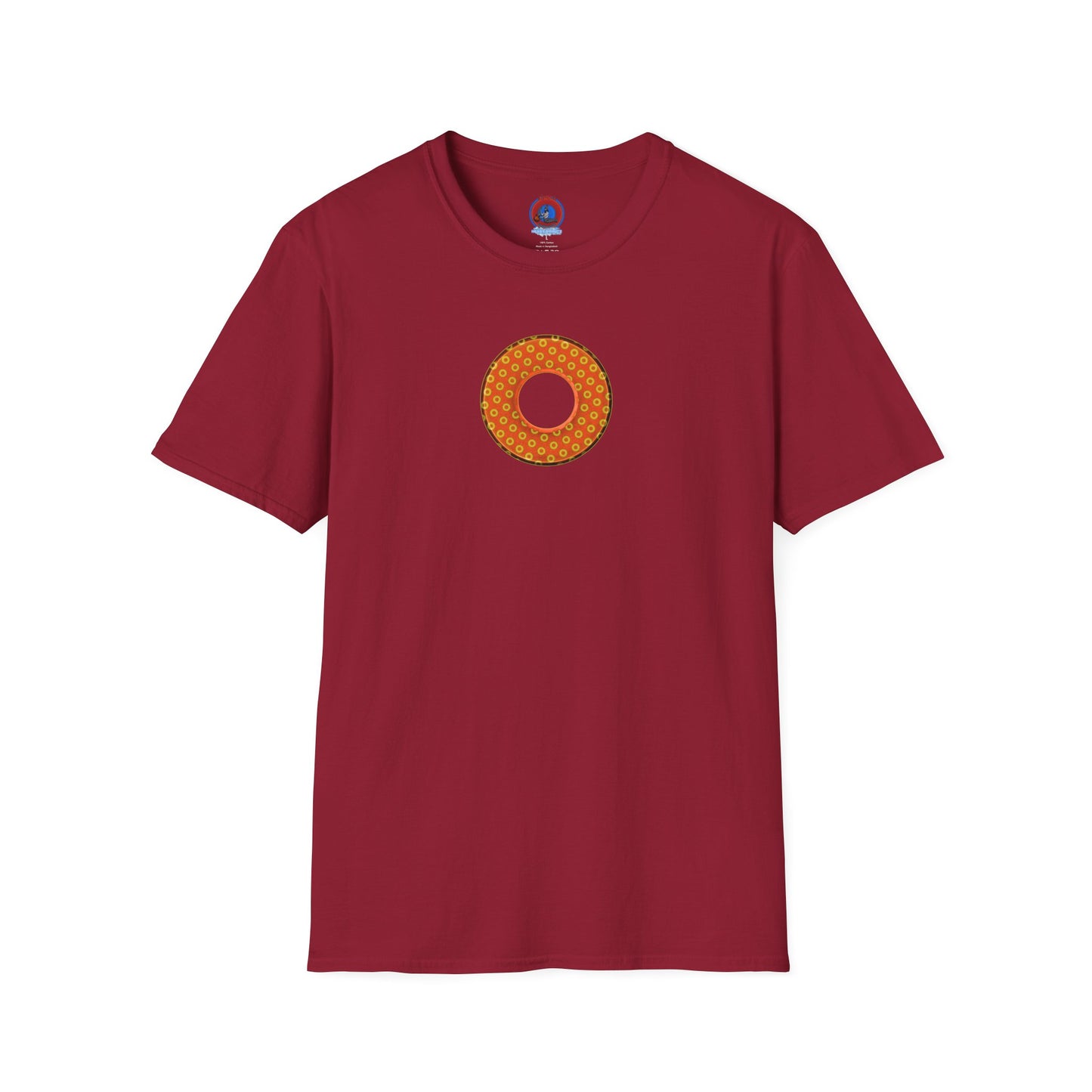 Plain Donuts/Unisex Soft-Style - "Plain Electric Paradoxical Donuts" - gold/orange donuts