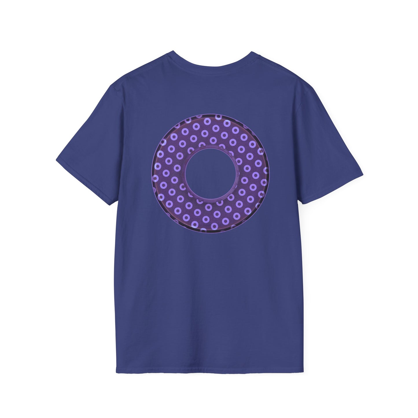 Plain Donuts/Unisex Soft-Style - "Plain Electric Paradoxical Donuts" - light purple/dark purple donuts