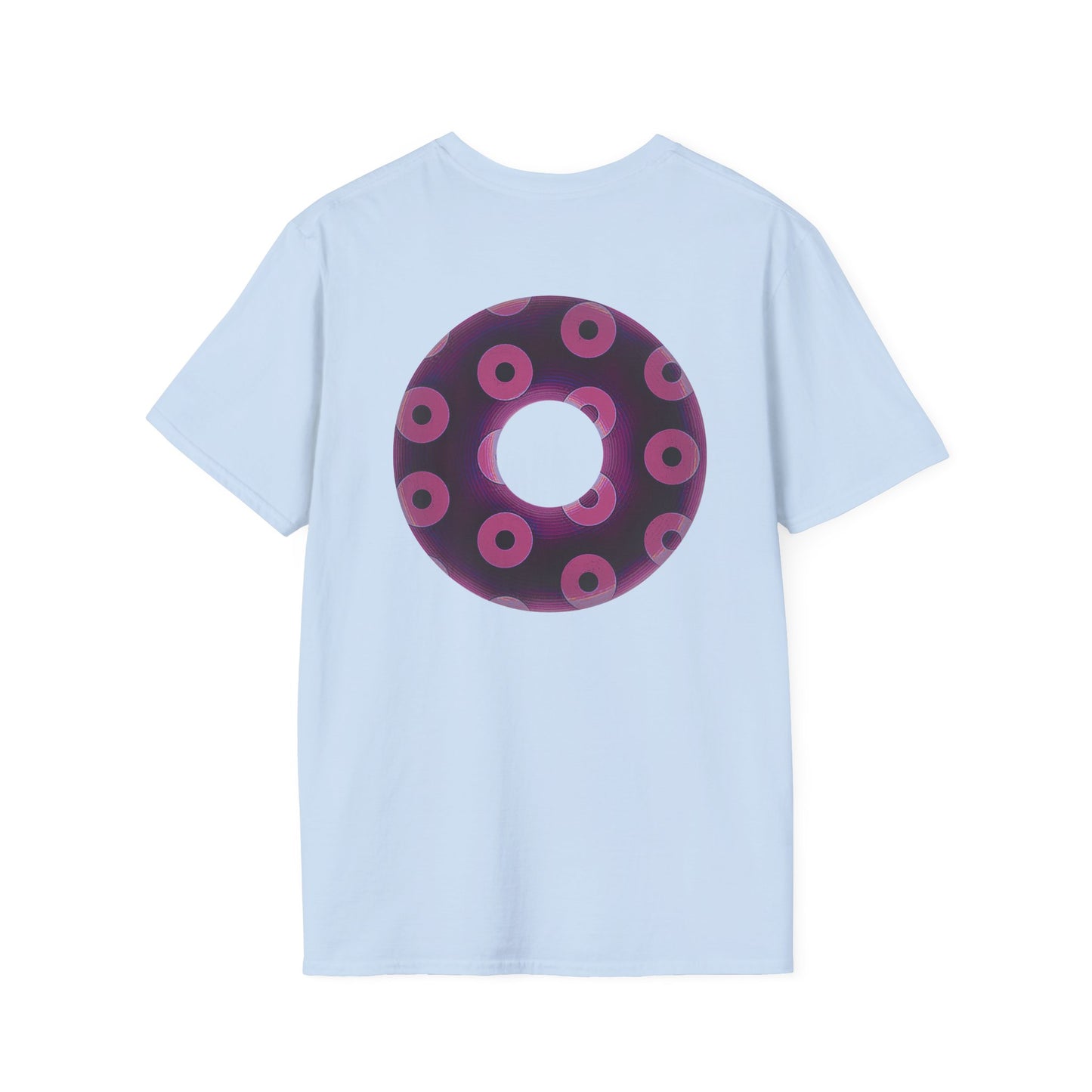Plain Donuts/Unisex Soft-Style - "Plain Blimpy Paradoxical Donuts" - light magenta/red violet donuts