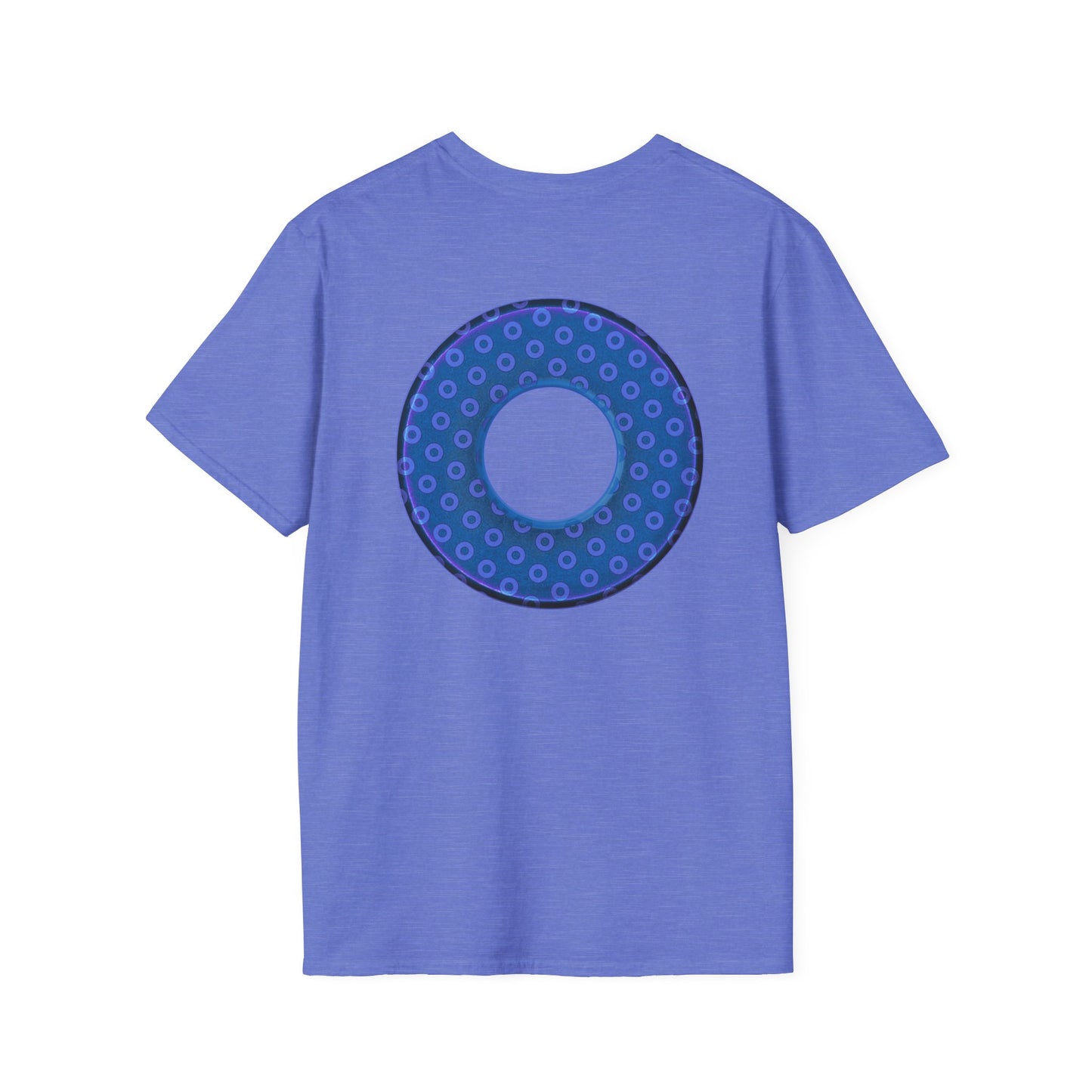 Plain Donuts/Unisex Soft-Style - "Plain Electric Paradoxical Donuts" - light purple/dark blue donuts