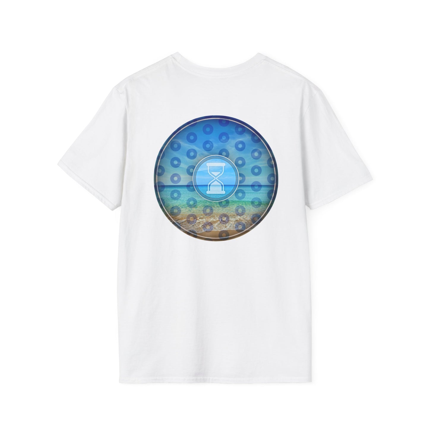 Classic Donut Tee - Unisex Soft-Style - "Still Loading Sand" - vivid blue paradoxical pic donut - variant 2