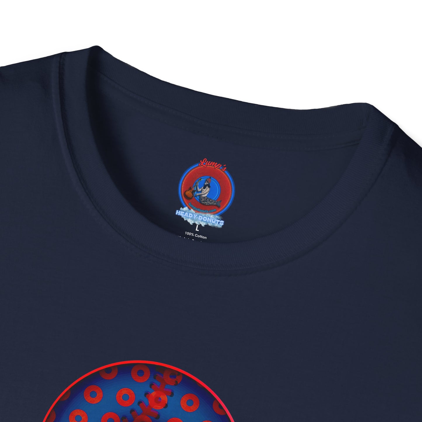 Classic Donut Tee - Unisex Soft-Style - "Phenway Ballpark Donuts" - vivid baseball paradox donut - variant 5