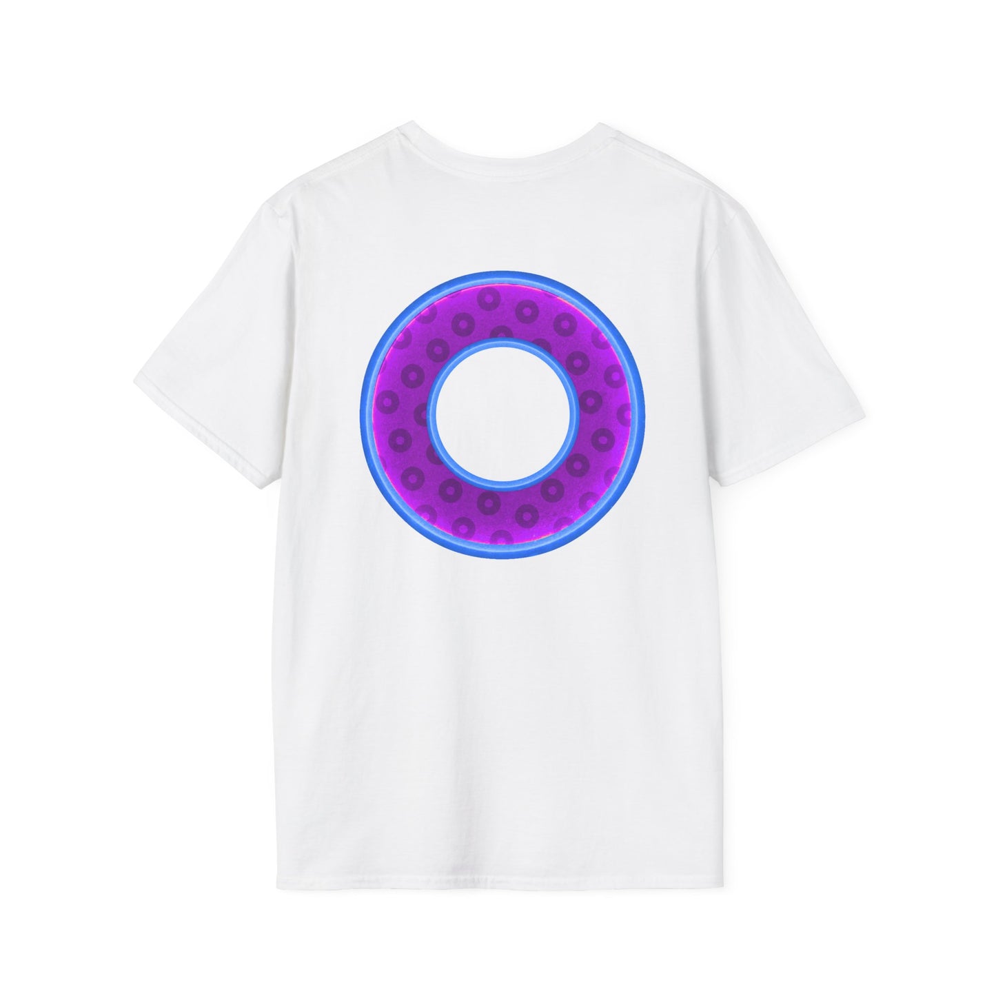 Plain Donuts/Unisex Soft-Style - "Plain Wide Mouthed Paradoxical Donuts" - purple/light royal blue donuts
