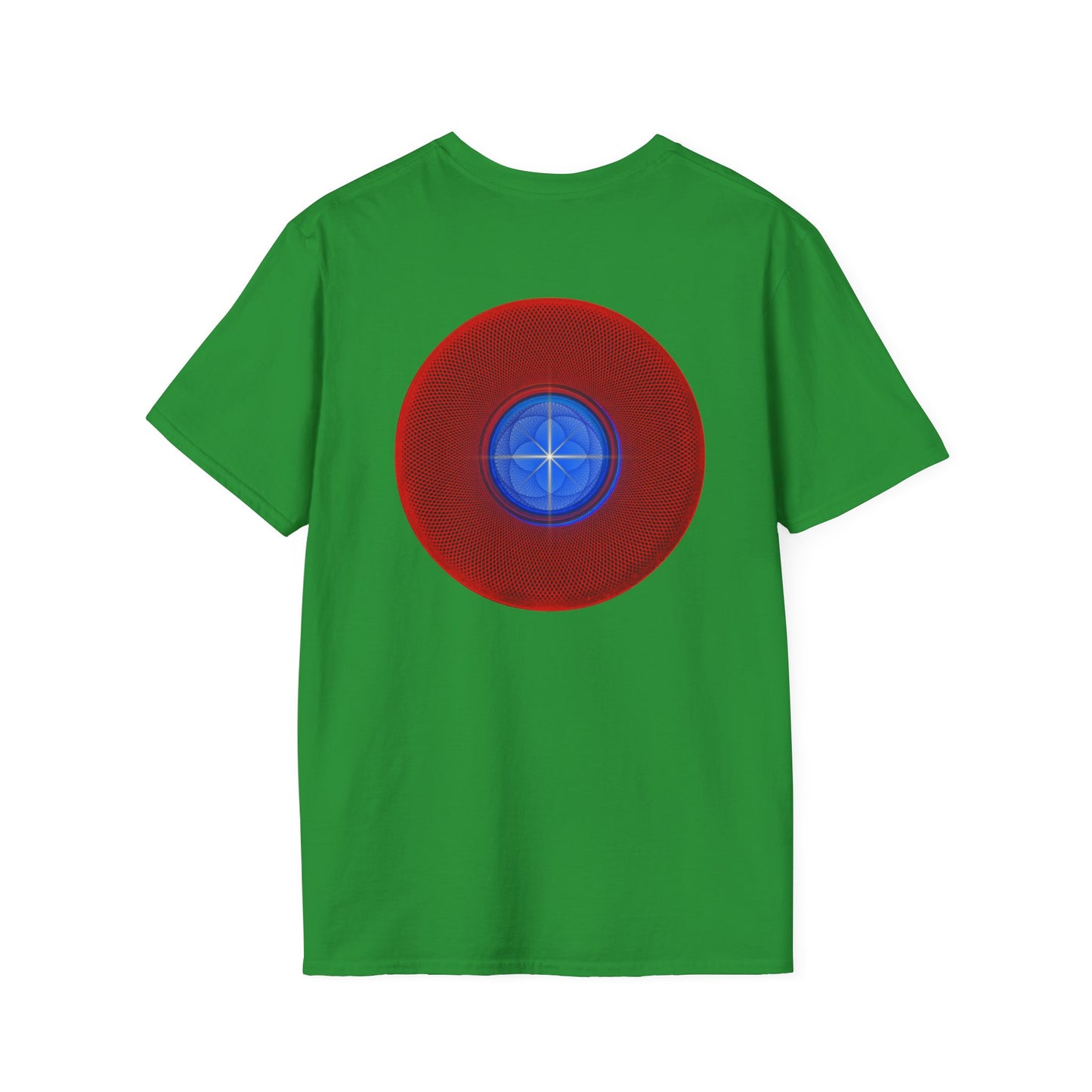 Classic Donut Tee - Unisex Soft-Style - "The Geometrical Donut" - series 1.0 - red donut