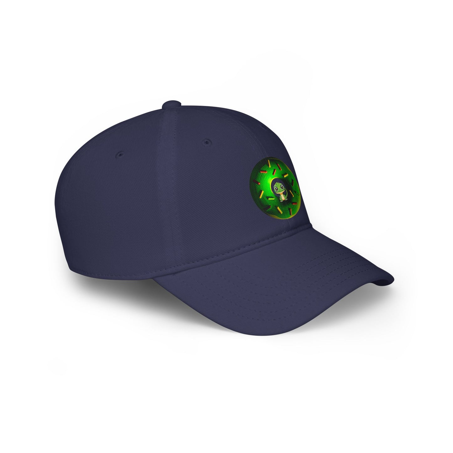 Lumpy Donut Baseball Cap - "Little Baby Rutherford's Donut Hat" - green donut w/sprinkles