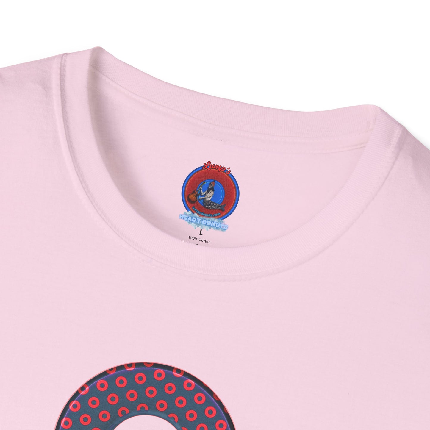 Plain Donuts/Unisex Soft-Style - "Plain Electric Paradoxical Donuts" - navy blue/red donuts