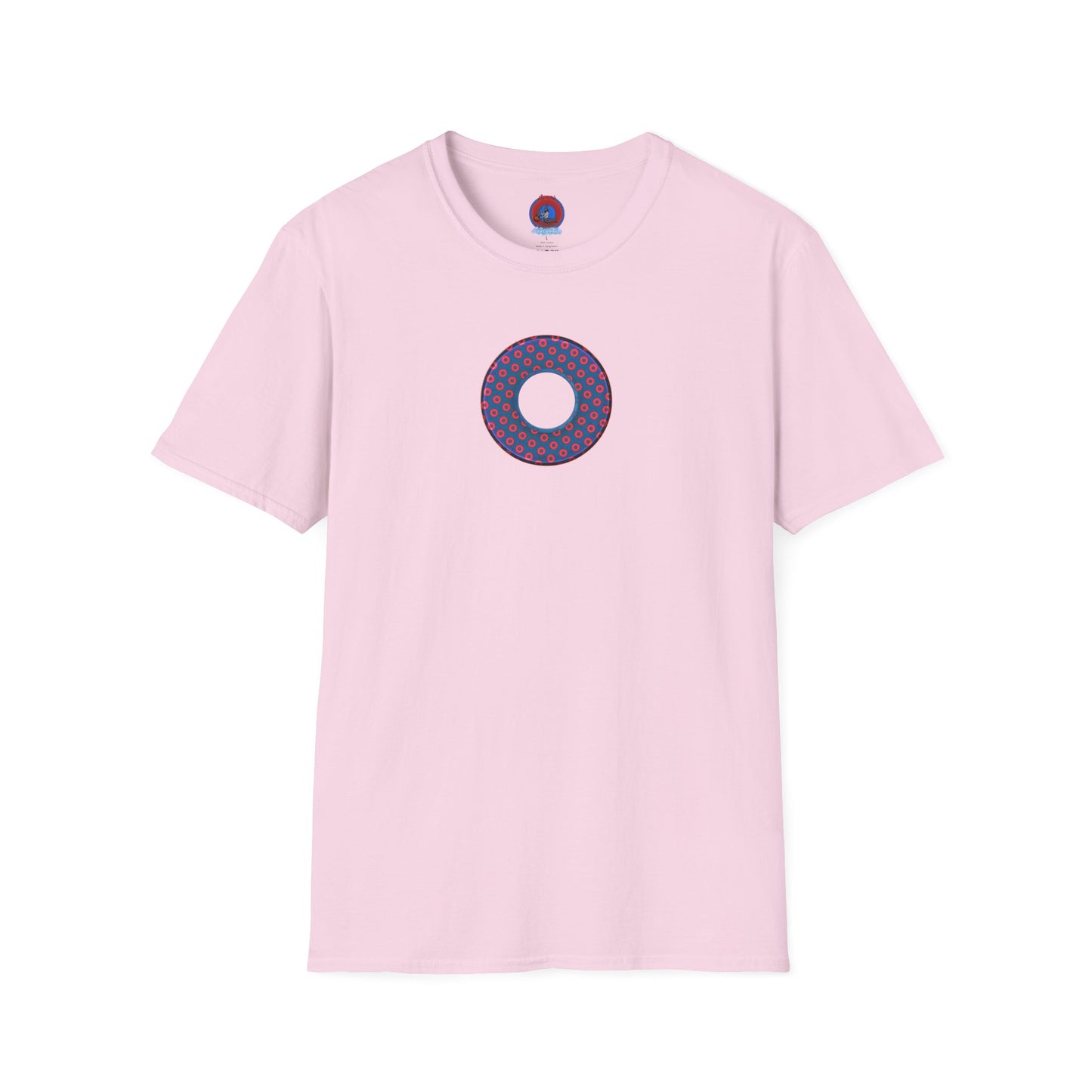 Plain Donuts/Unisex Soft-Style - "Plain Electric Paradoxical Donuts" - dark blue/red donuts