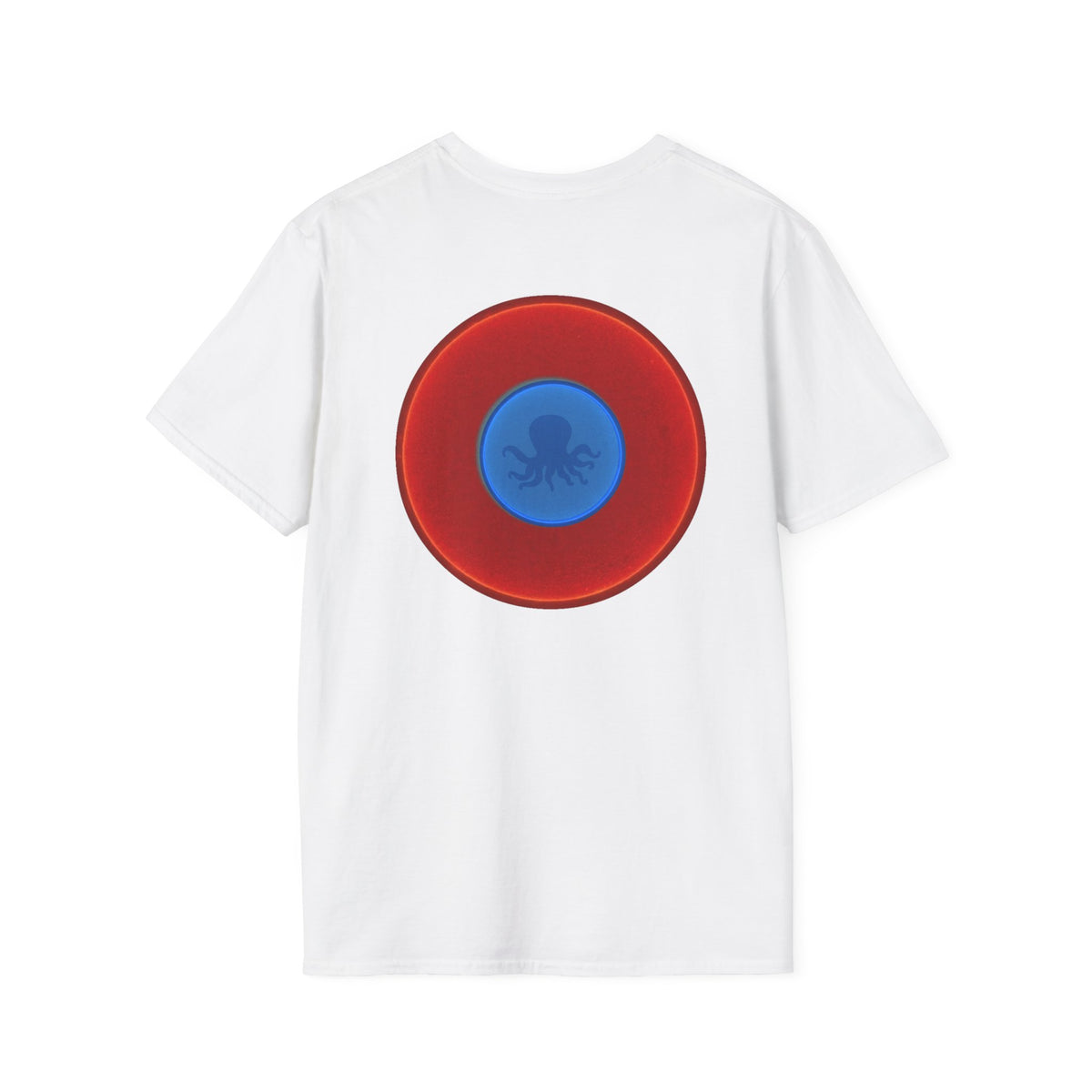 Classic Donut Tee - Unisex Soft-Style - "Octopussy Donut" - series 1.0 -  vivid red donut