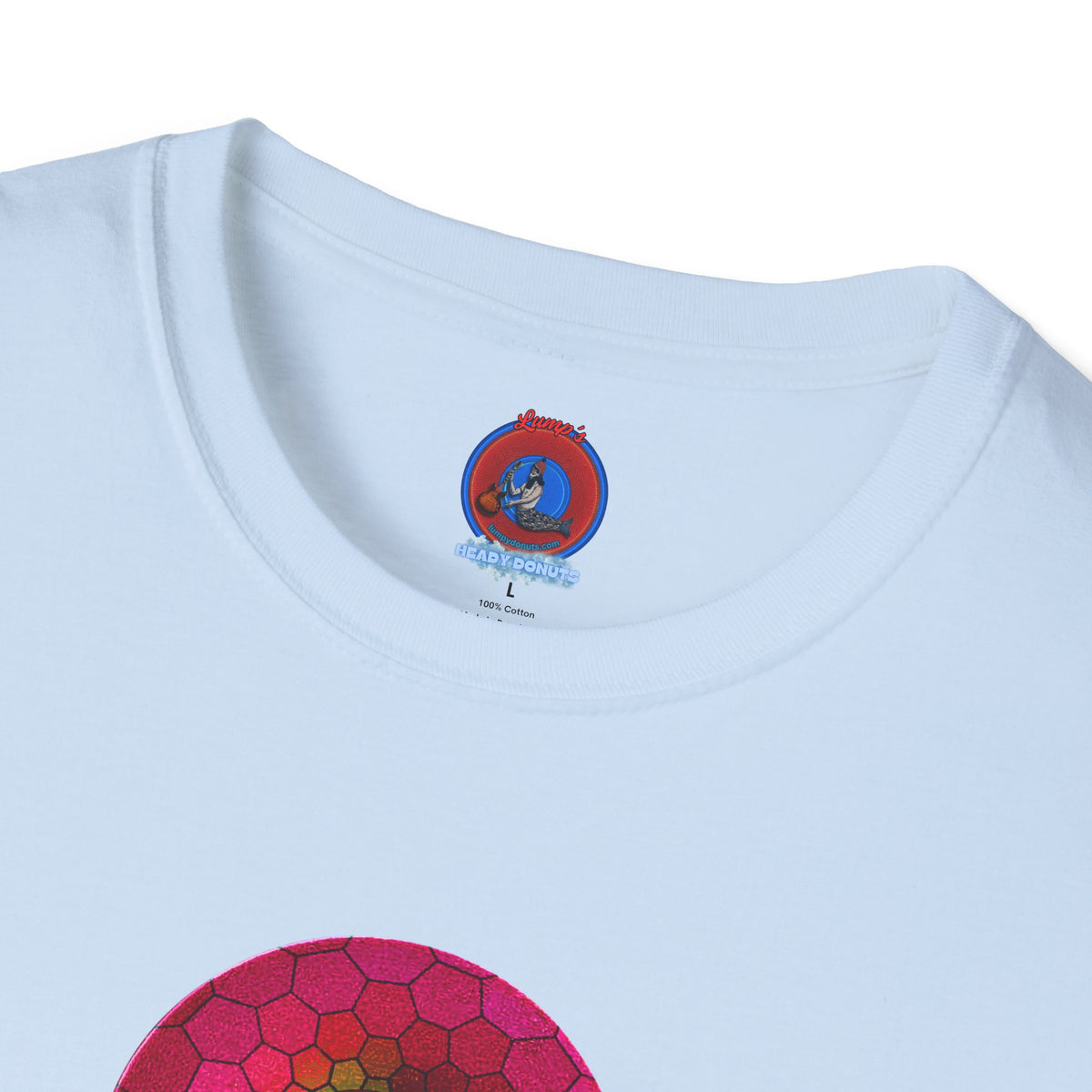 Classic Donut Tee - Unisex Soft-Style - "Limestone Donuts so Large" - variant 5 - green hexadonut