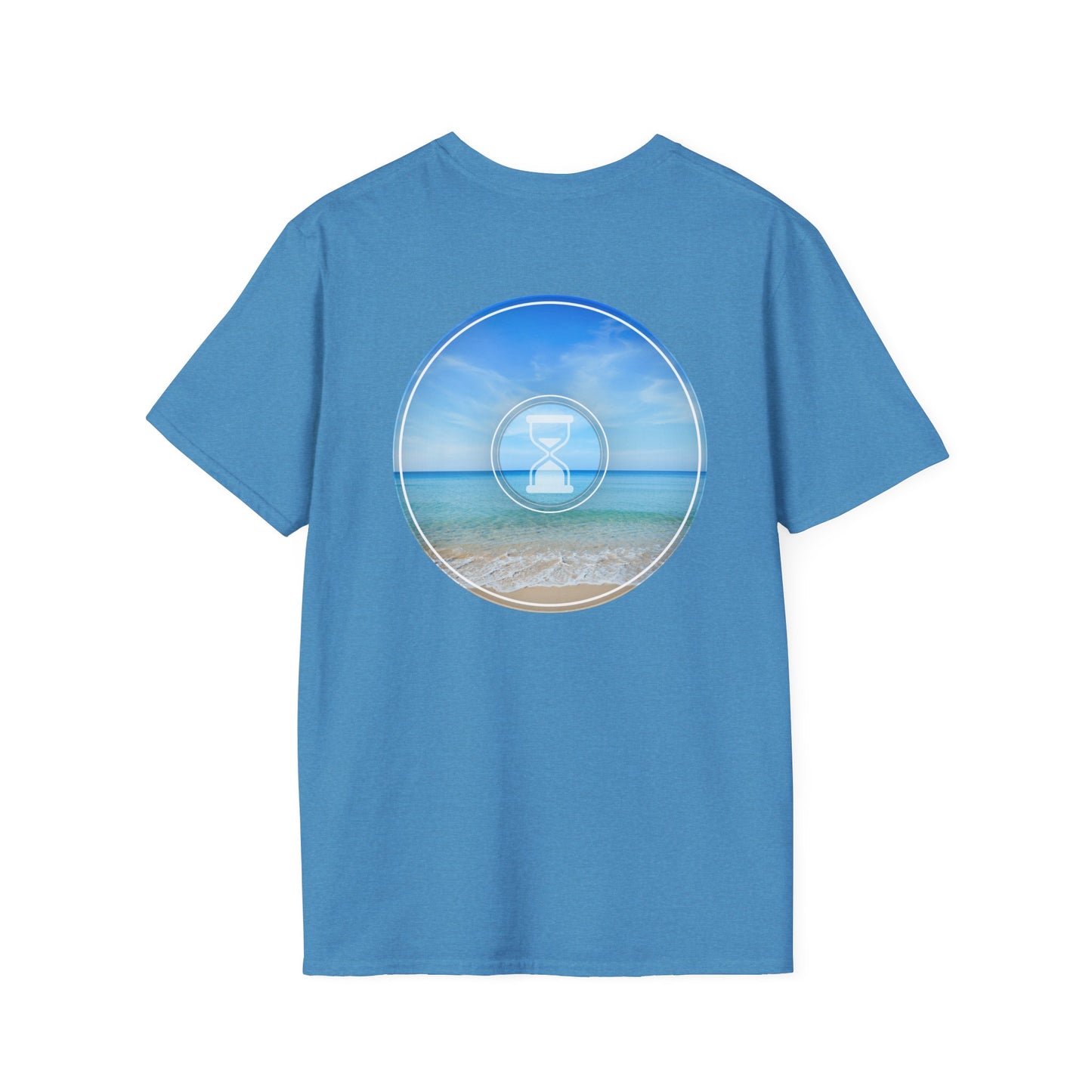 Classic Donut Tee - Unisex Soft-Style - "Still Loading Sand" - vivid blue  pic donut - variant 1