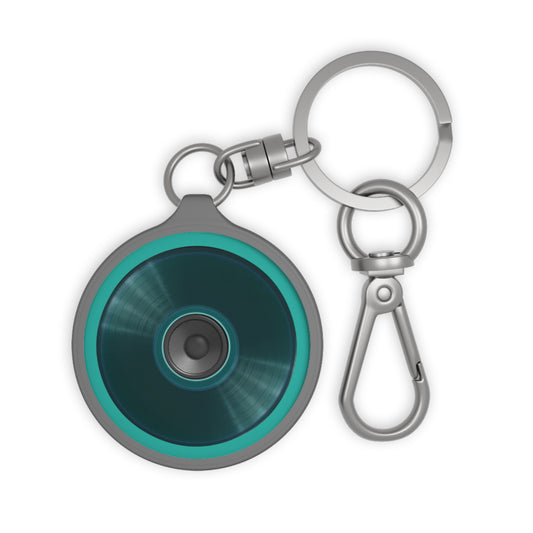 Lumpy Donut Keychain - "Speaker Donut" - series 1.0 - dark teal