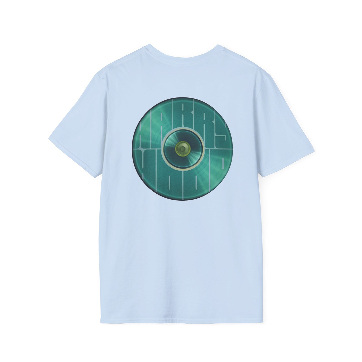 Classic Donut Tee - Unisex Soft-Style - "Harry's Hoodlum Donut" - series 1.0  - variant 3 - green donut(s)