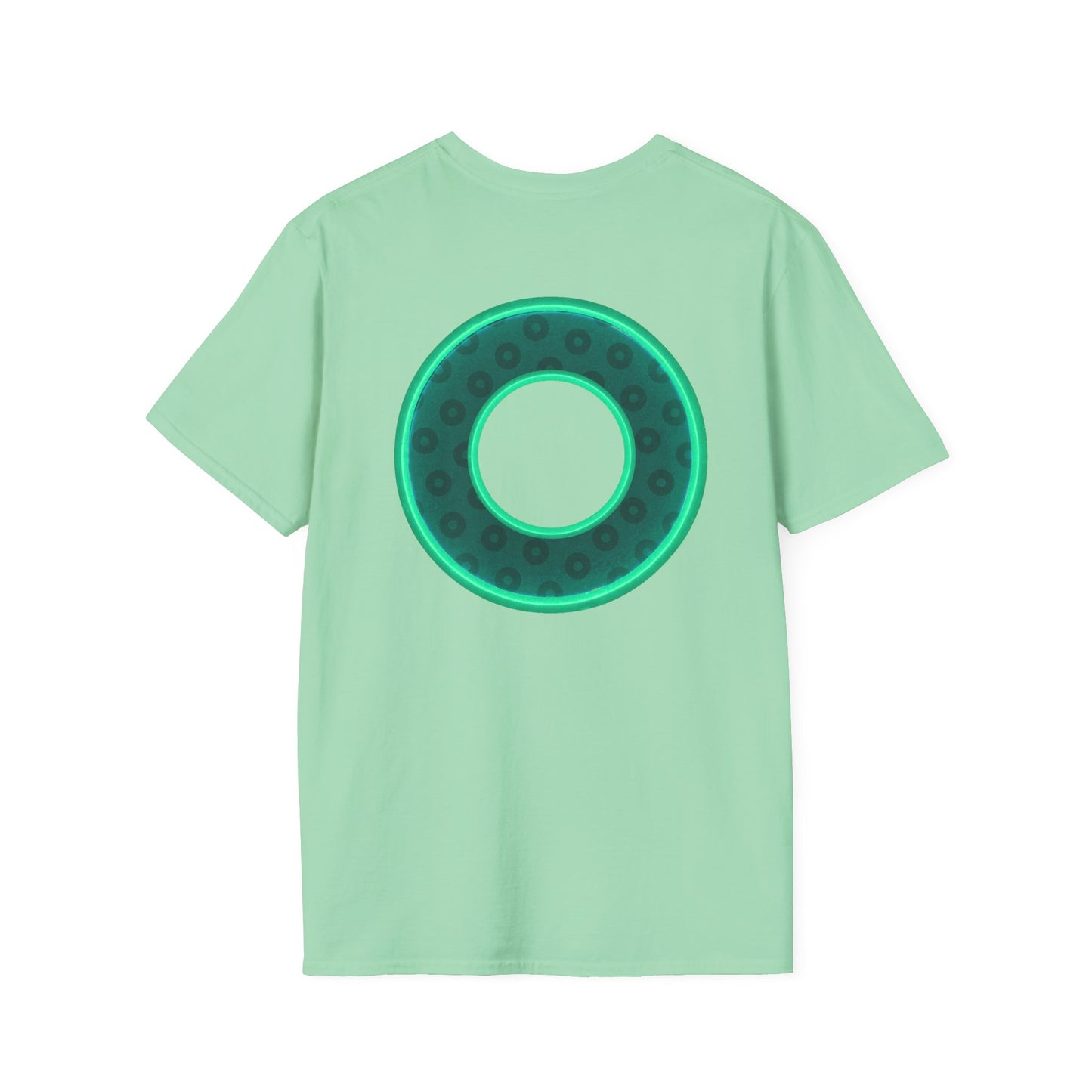 Plain Donuts/Unisex Soft-Style - "Plain Wide Mouthed Paradoxical Donuts" - forest green/mint green donuts