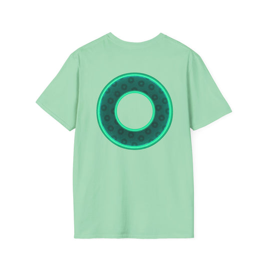Plain Donuts/Unisex Soft-Style - "Plain Wide Mouthed Paradoxical Donuts" - forest green/mint green donuts