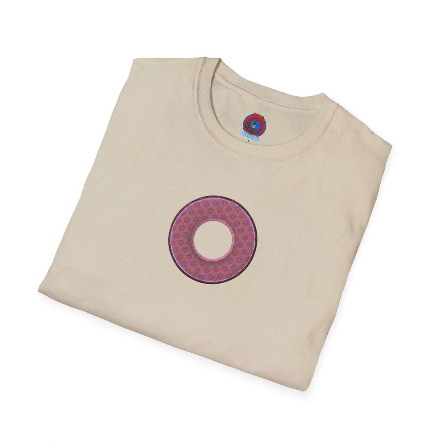 Plain Donuts/Unisex Soft-Style - "Plain Electric Paradoxical Donuts" - pink/mauve donuts