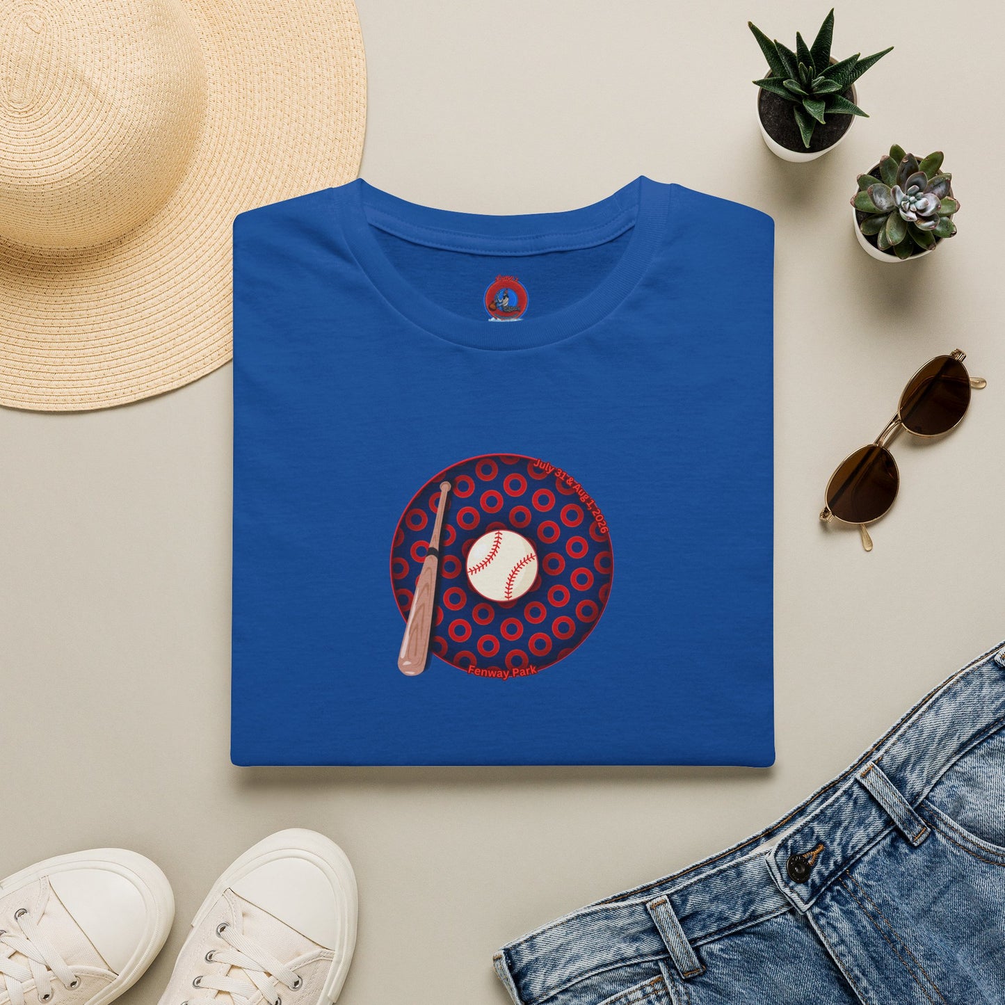 Classic Donut Tee - Unisex Soft-Style - "Phenway Ballpark Donuts" - vivid paradox donut - variant 1