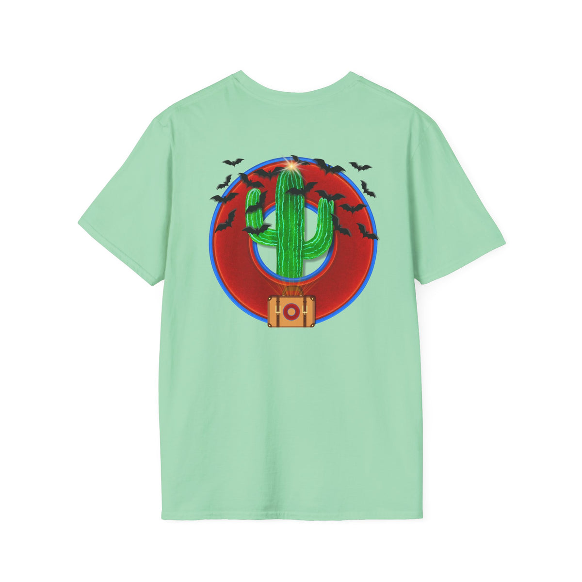 Classic Donut Tee - Unisex Soft-Style - "Raoul Duke's Sinfully Delicious Donut" - vivid red donut