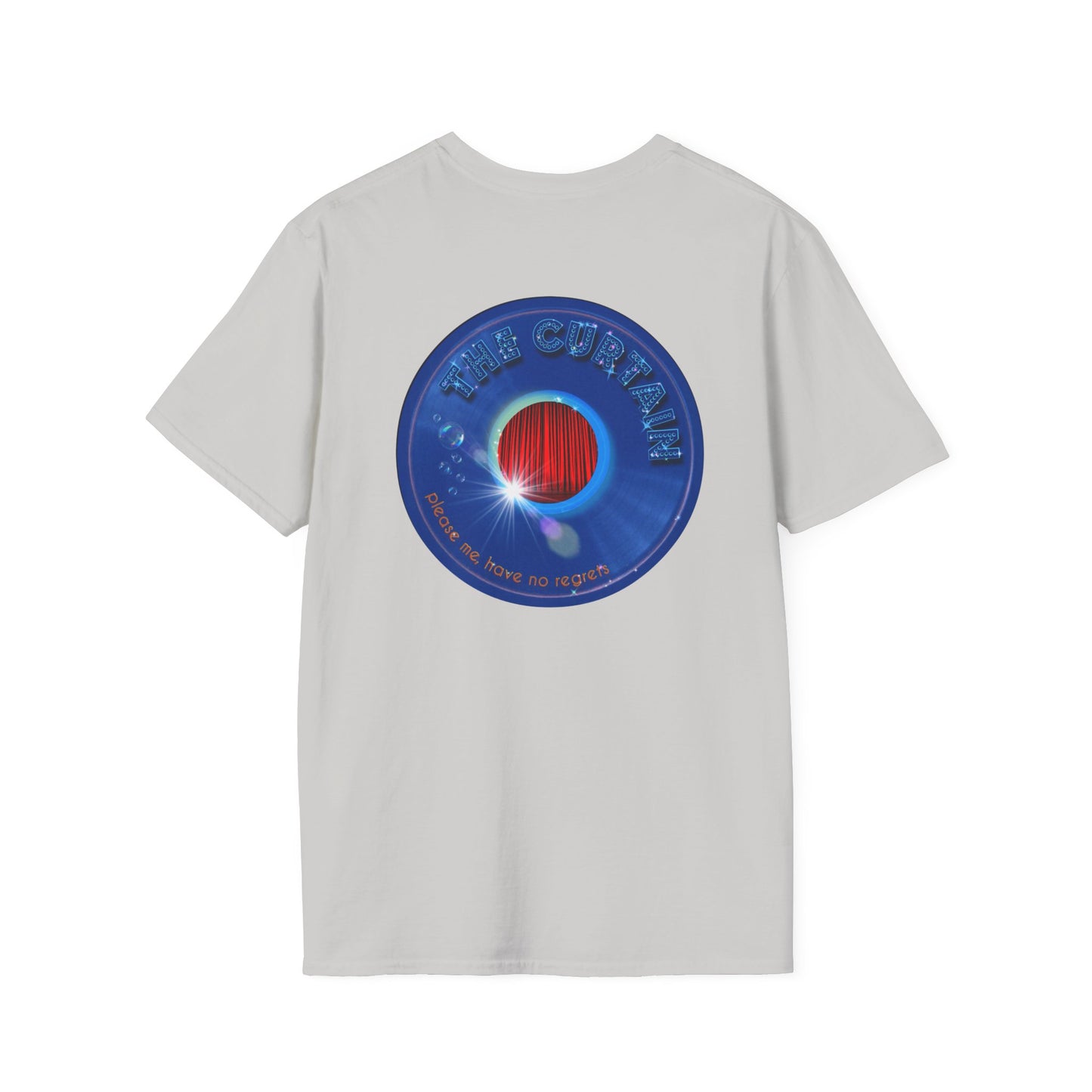 Classic Donut Tee - Unisex Soft-Style - "The Donut Without" - series 1.0  - variant 1 - blue donut