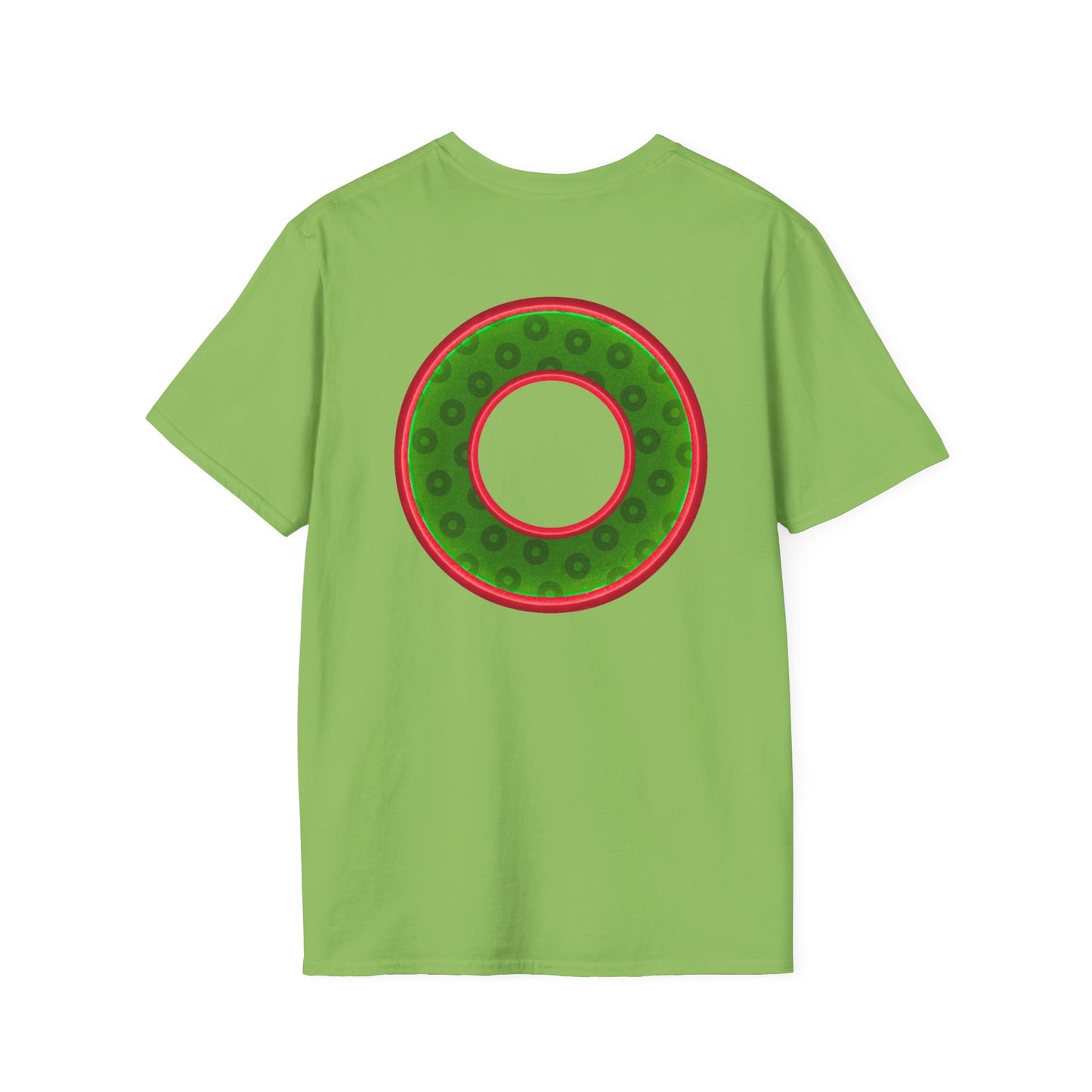 Plain Donuts/Unisex Soft-Style - "Plain Wide Mouthed Paradoxical Donuts" - Irish green/red donuts