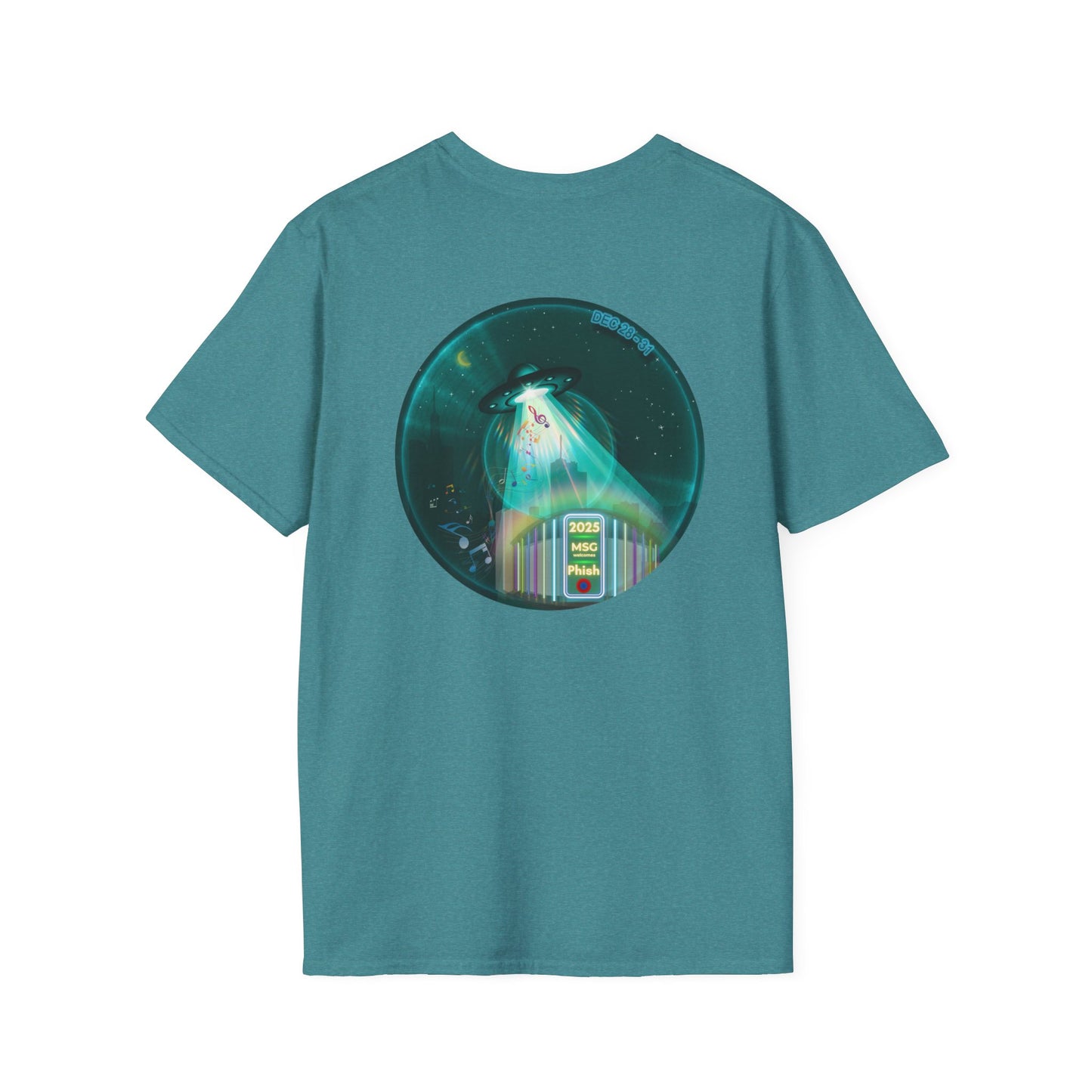 Classic Donut Tee - Unisex Soft-Style - "Secret Ingredient? MSG Of Course" - NYE Dec '24 - green donut