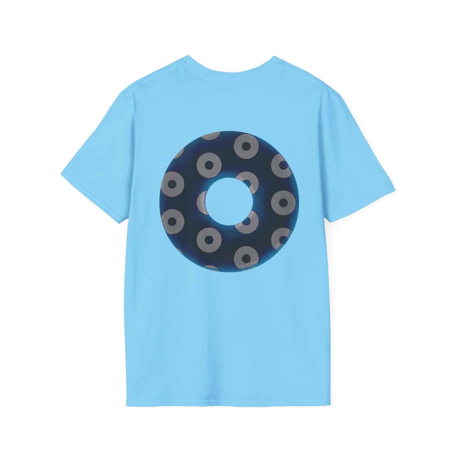 Plain Donuts/Unisex Soft-Style - "Plain Blimpy Paradoxical Donuts" - dark blue/gray donuts