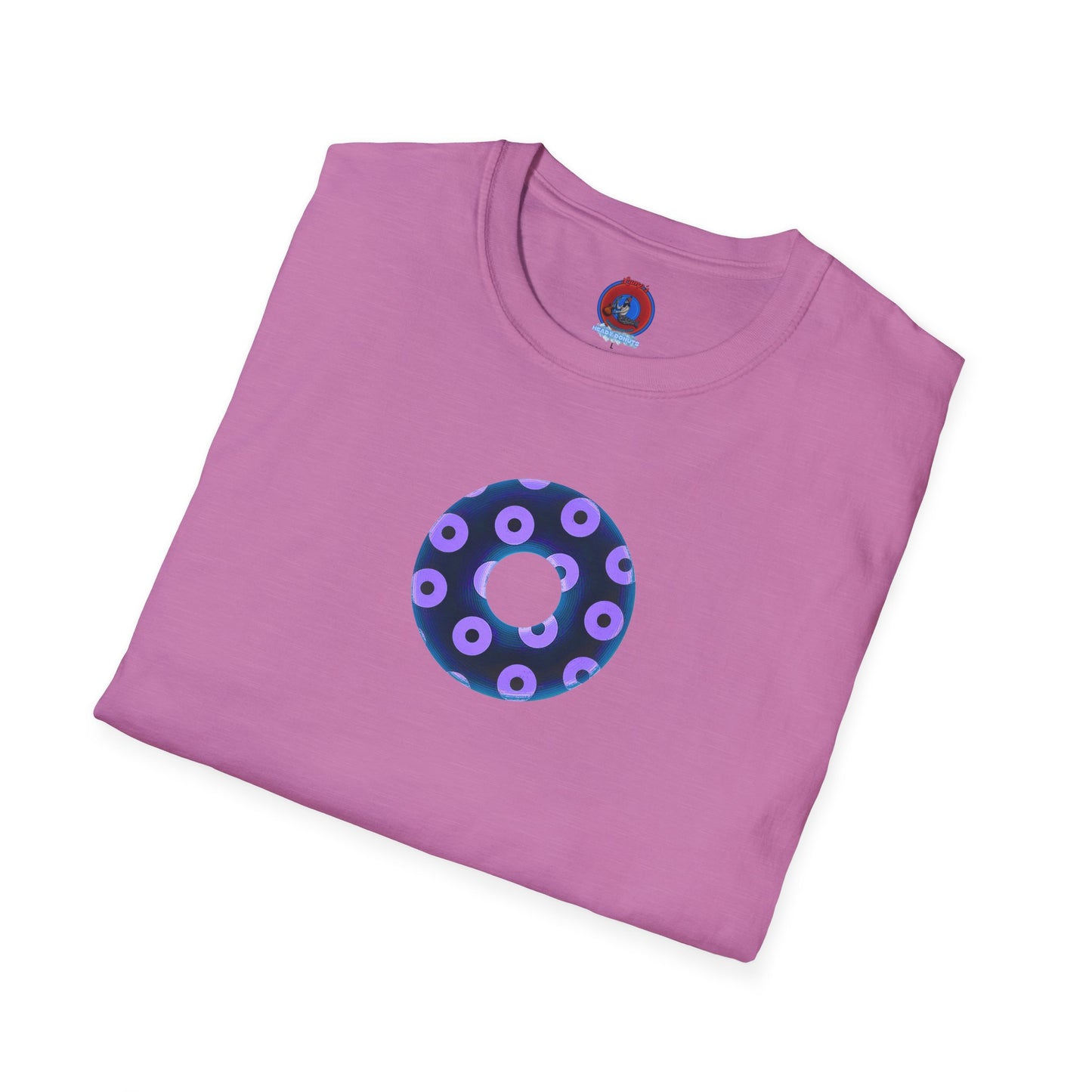 Plain Donuts/Unisex Soft-Style - "Plain Blimpy Paradoxical Donuts" - dark blue/light purple donuts