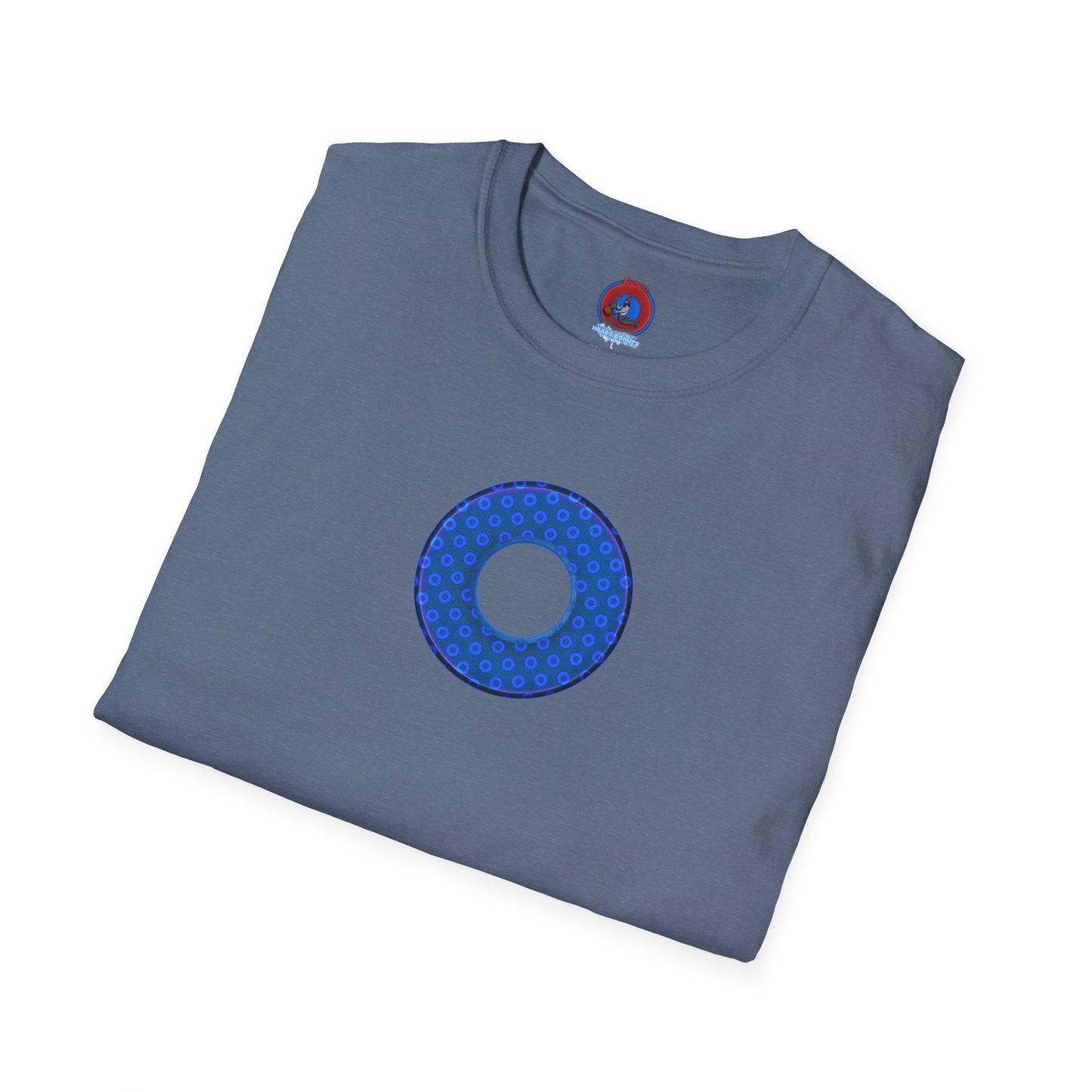 Plain Donuts/Unisex Soft-Style - "Plain Electric Paradoxical Donuts" - royal blue/dark blue donuts
