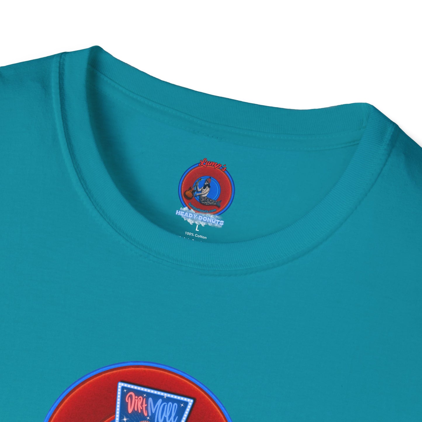 Classic Donut Tee - Unisex Soft-Style - "3rd Nipple Donut Tee" - vivid red dirt mall donut