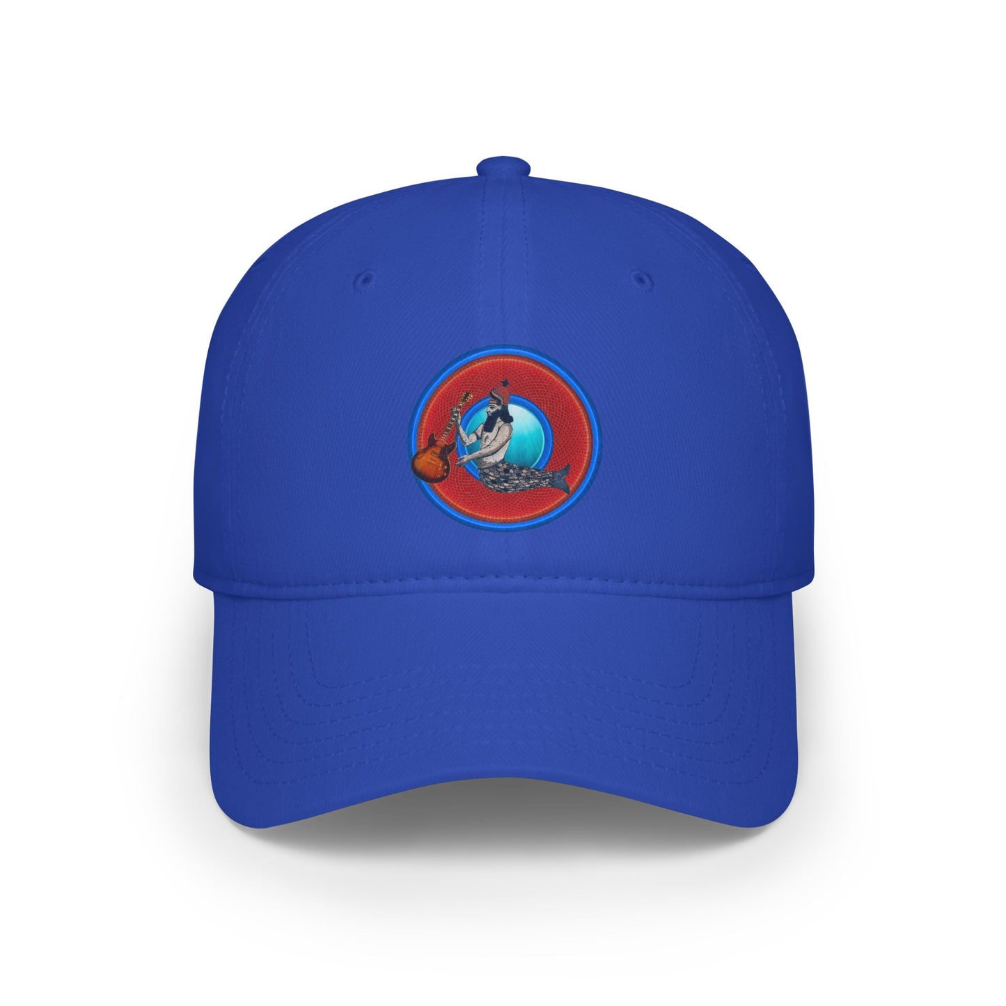 Lumpy Donut Baseball Cap - "Doggone Dagon Donut Cap" - variant 3 - rustic red donut w/
