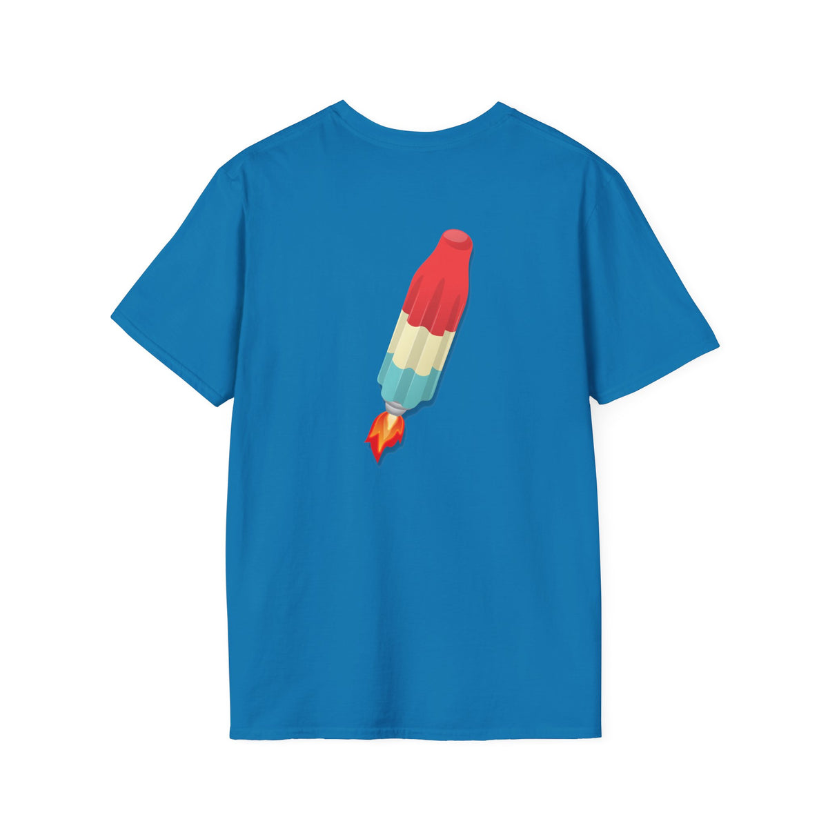 Classic Donut Tee - Unisex Soft-Style - "Blow this Popsicle Stand" - red/blue/cream - bomb pop