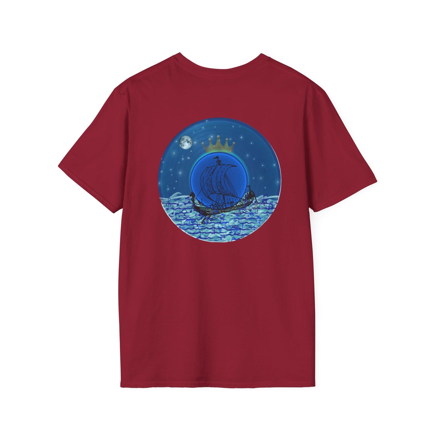Classic Donut Tee - Unisex Soft-Style - "Stately Donut of the Prince" - series 1.0  - blue donut