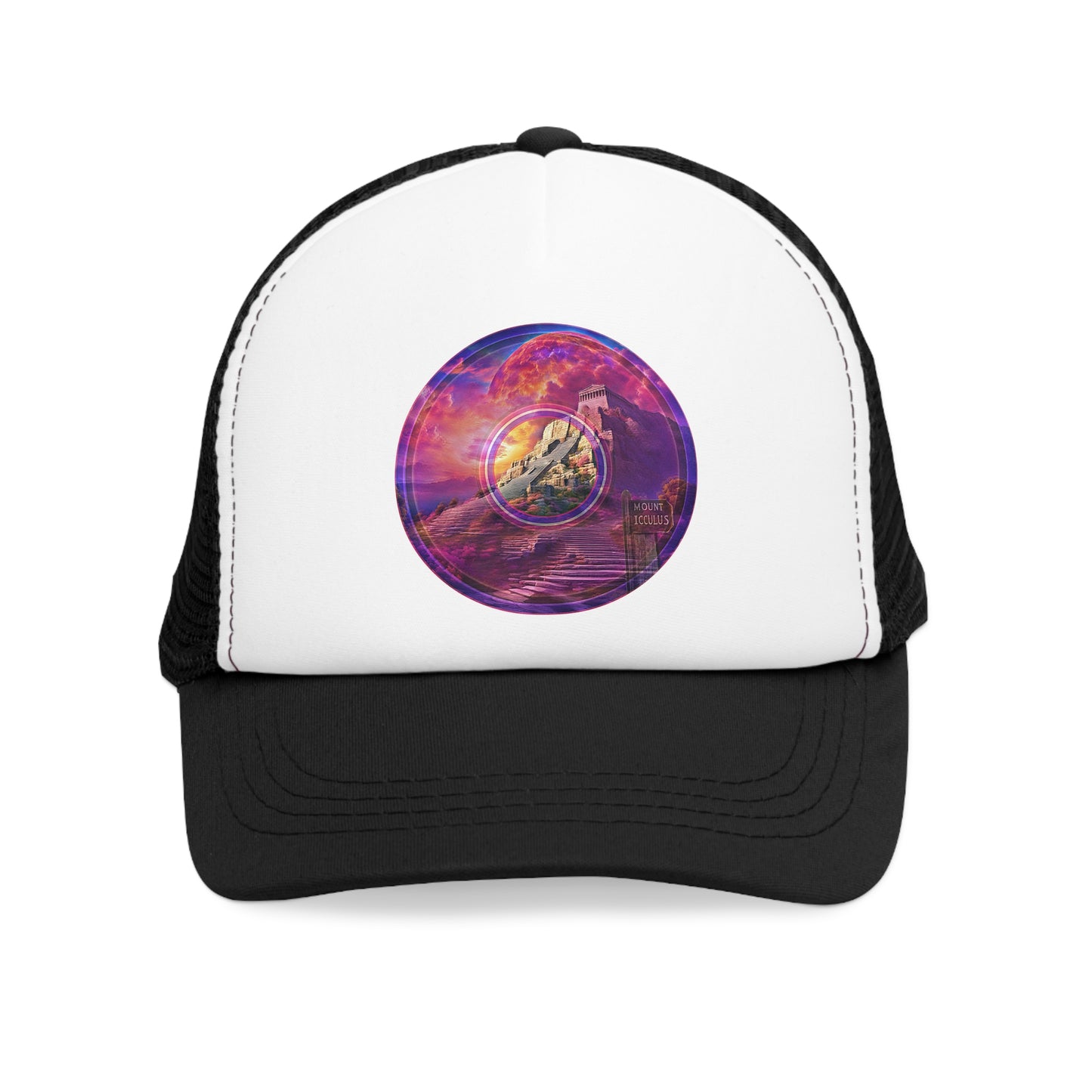 Lumpy Trucker Hat - "The Steps of Mt. Icculus" - picture donut