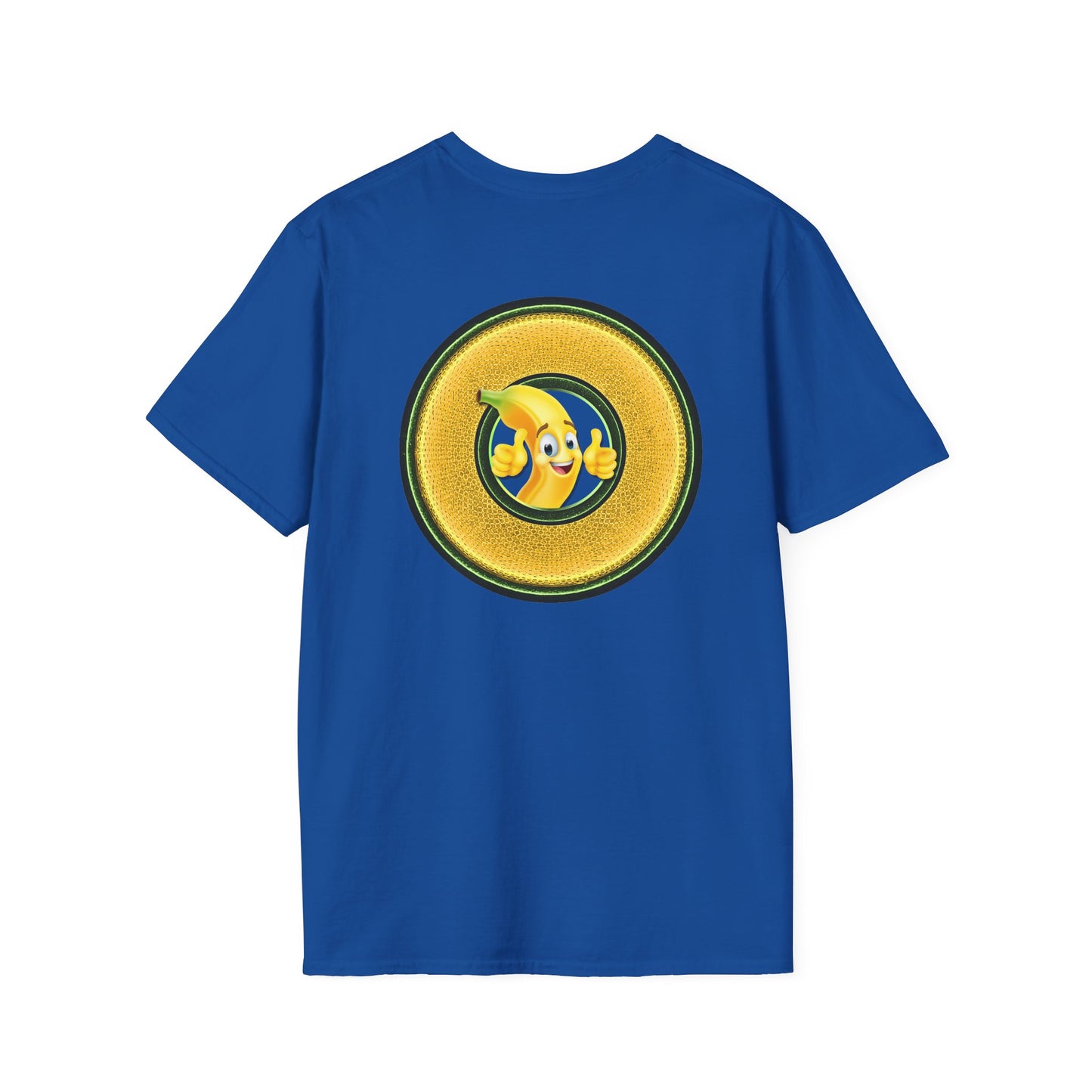 Classic Donut Tee - Unisex Soft-Style - "Dis sheet, it's bananas!" - series 1.0 - variant 5 - golden donut